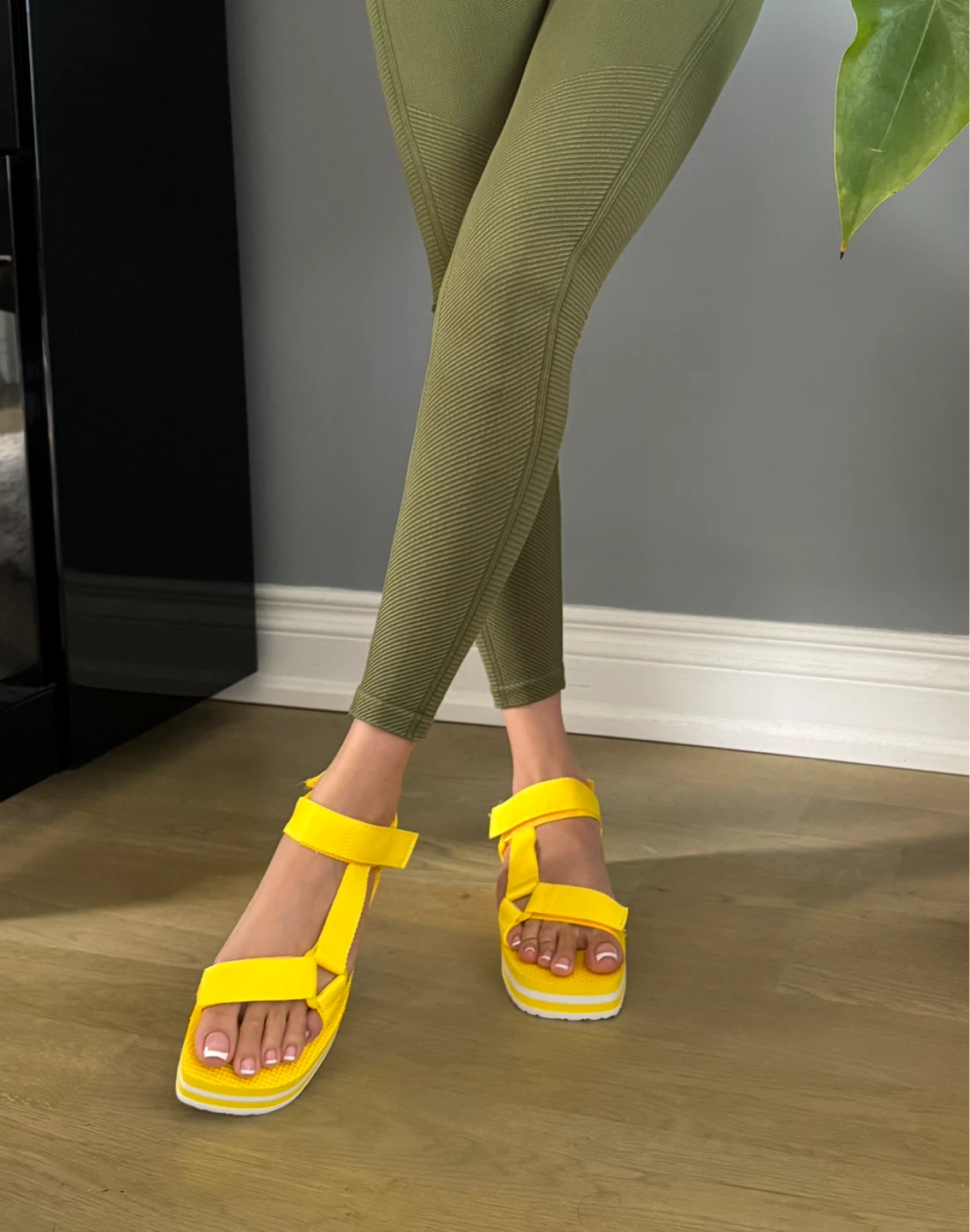 Yellow Platform Sandals