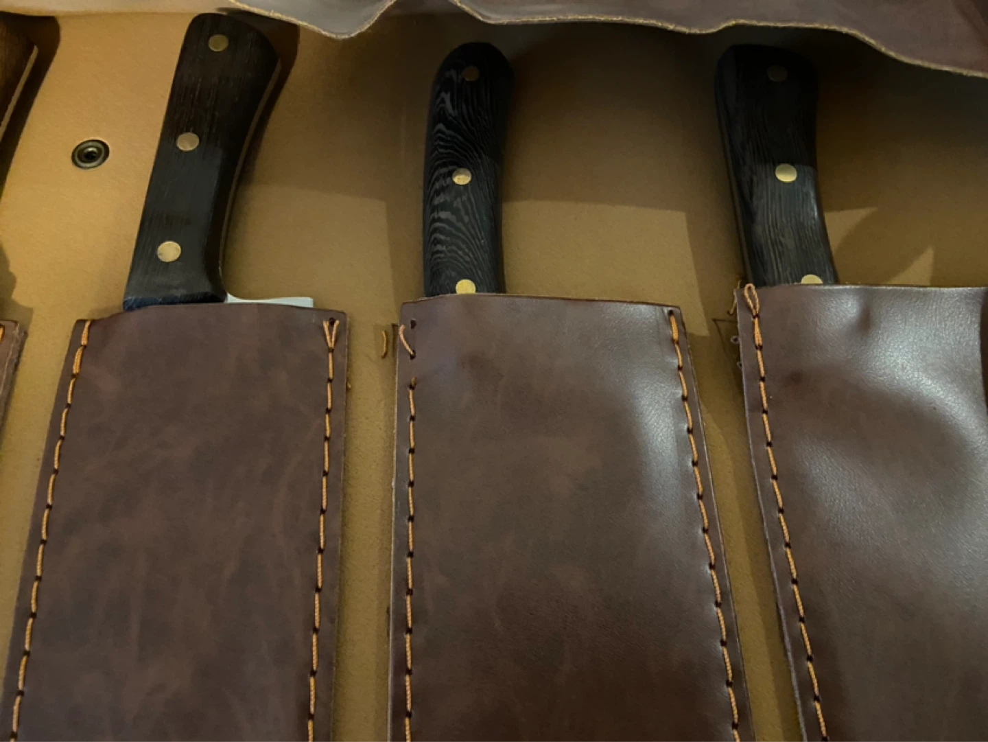 New Chef Butcher Knife Kitchen Knife Set Hand Forged - photo 5