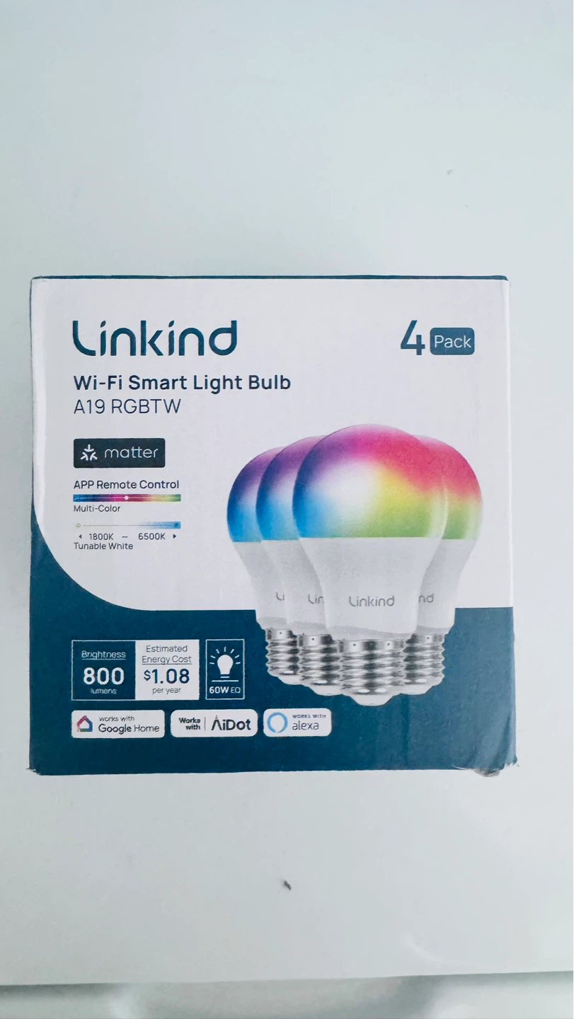 Smart Light Bulb A19 RGBTW 4 Pack