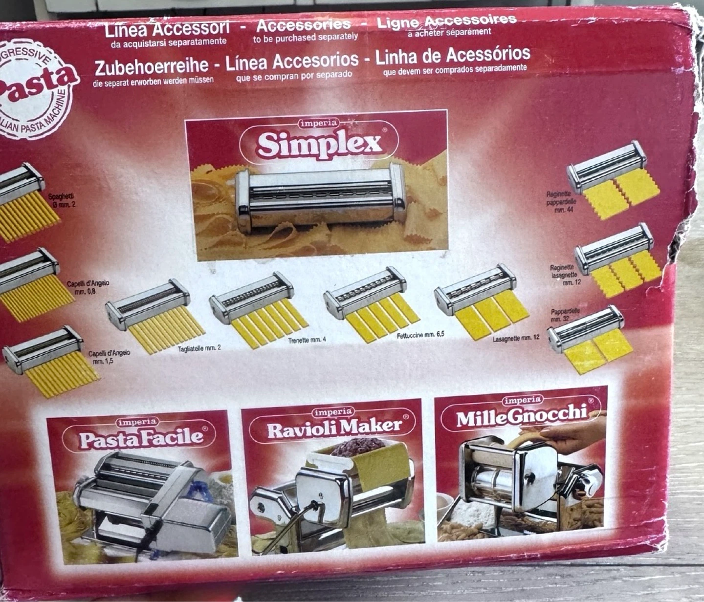 Imperia Italian Pasta Maker w/ Box & Attachments - photo 4