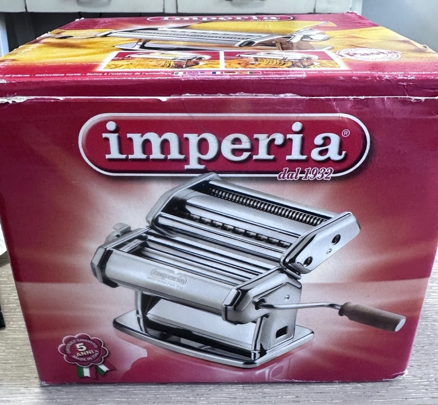 Imperia Italian Pasta Maker w/ Box & Attachments
