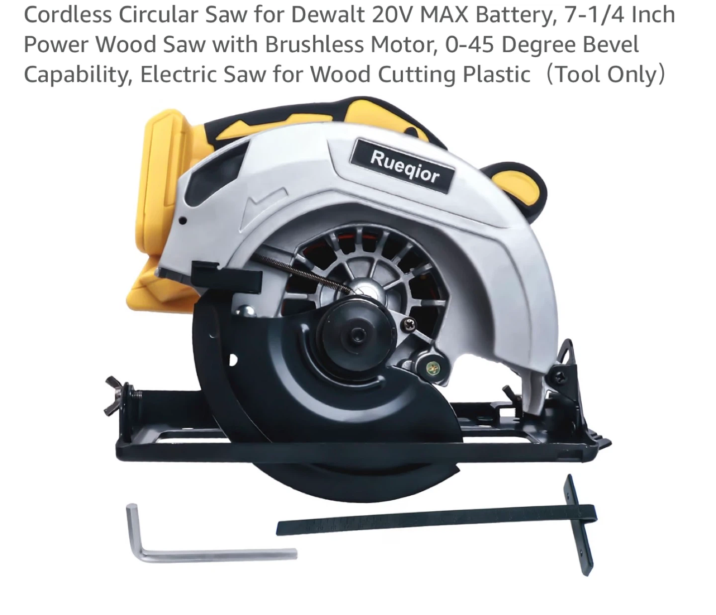 Rueqior Cordless Circular Saw 7-1/4 Inch