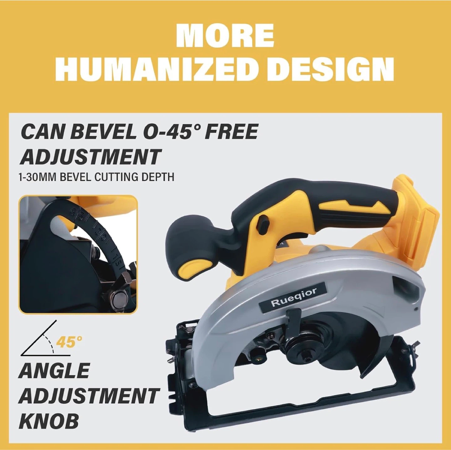 Rueqior Cordless Circular Saw 7-1/4 Inch - photo 4