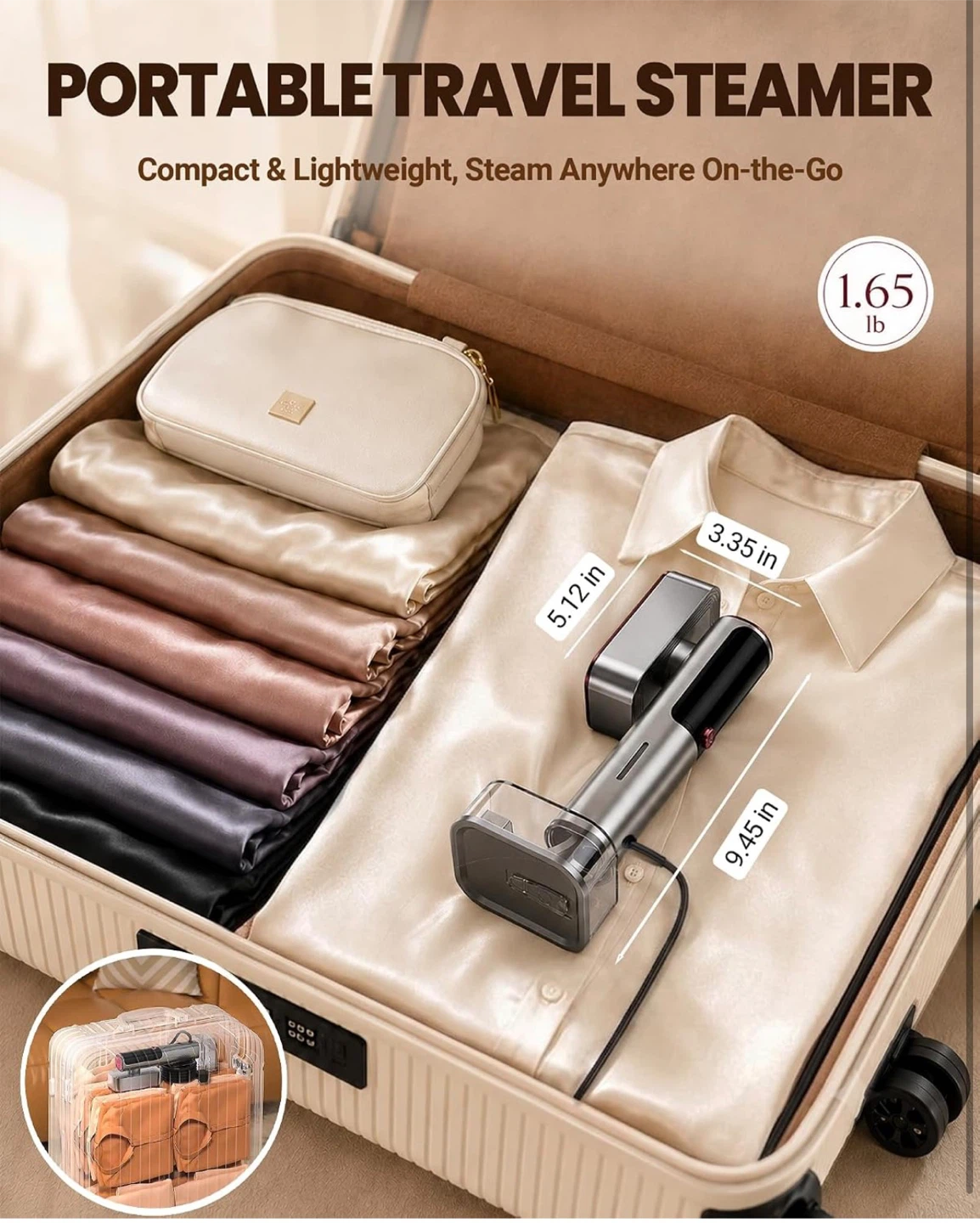 Portable Travel Steamer 1000W - photo 3