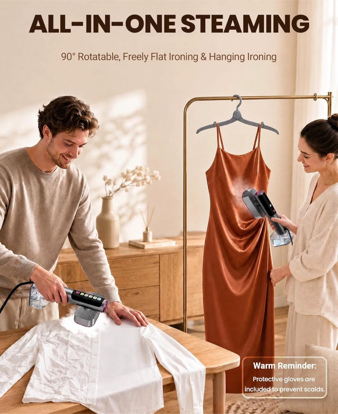 Portable Travel Steamer 1000W - photo 4