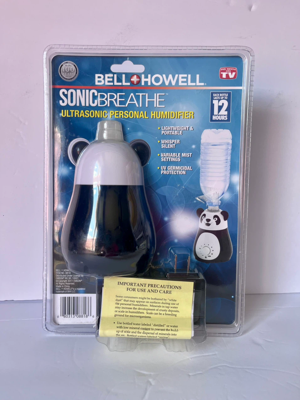 Bell+Howell SonicBreathe Ultrasonic Personal Humidifier - photo 2