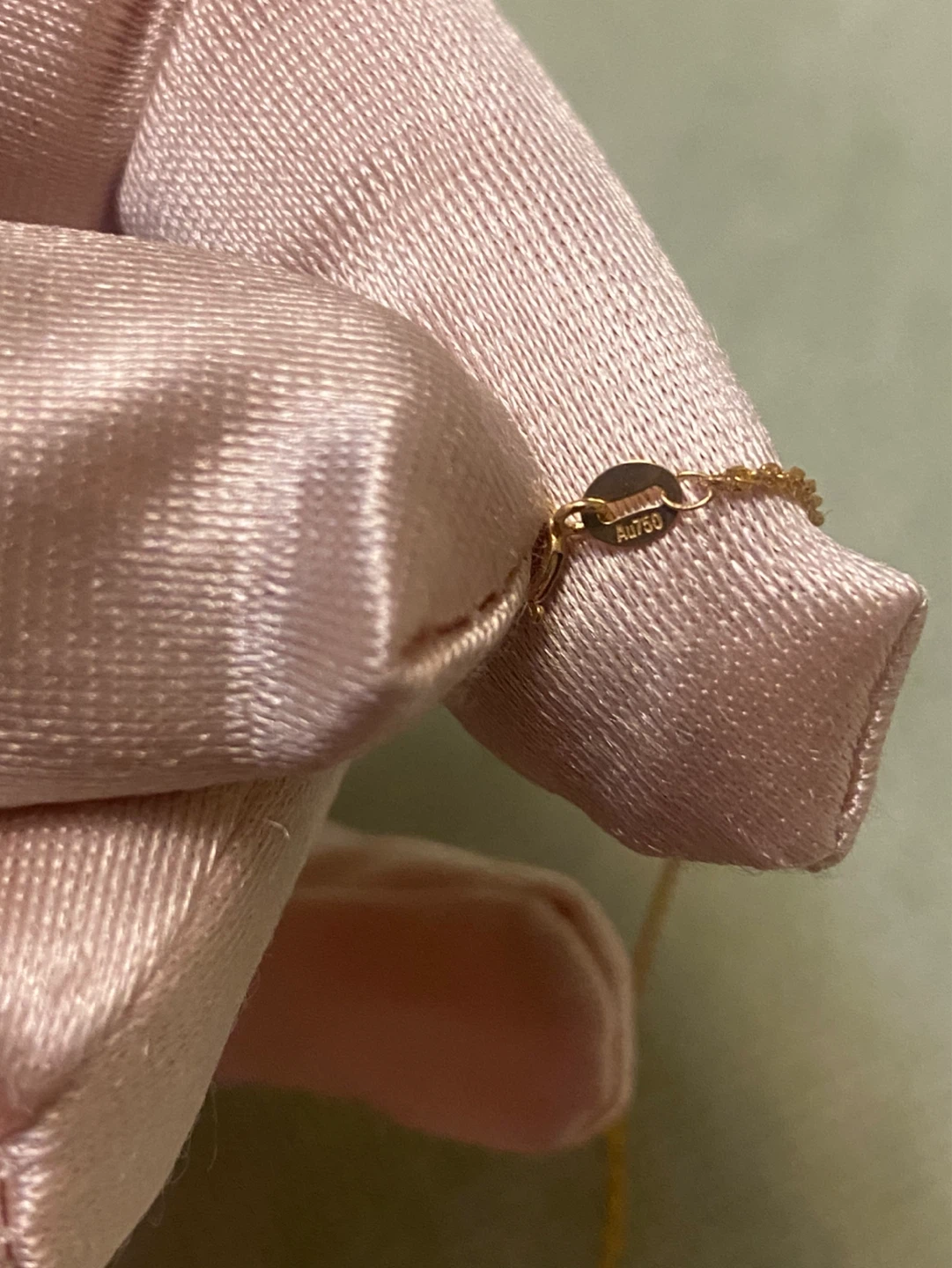 18 K Gold Layered Necklace with Bead Pendant - photo 4