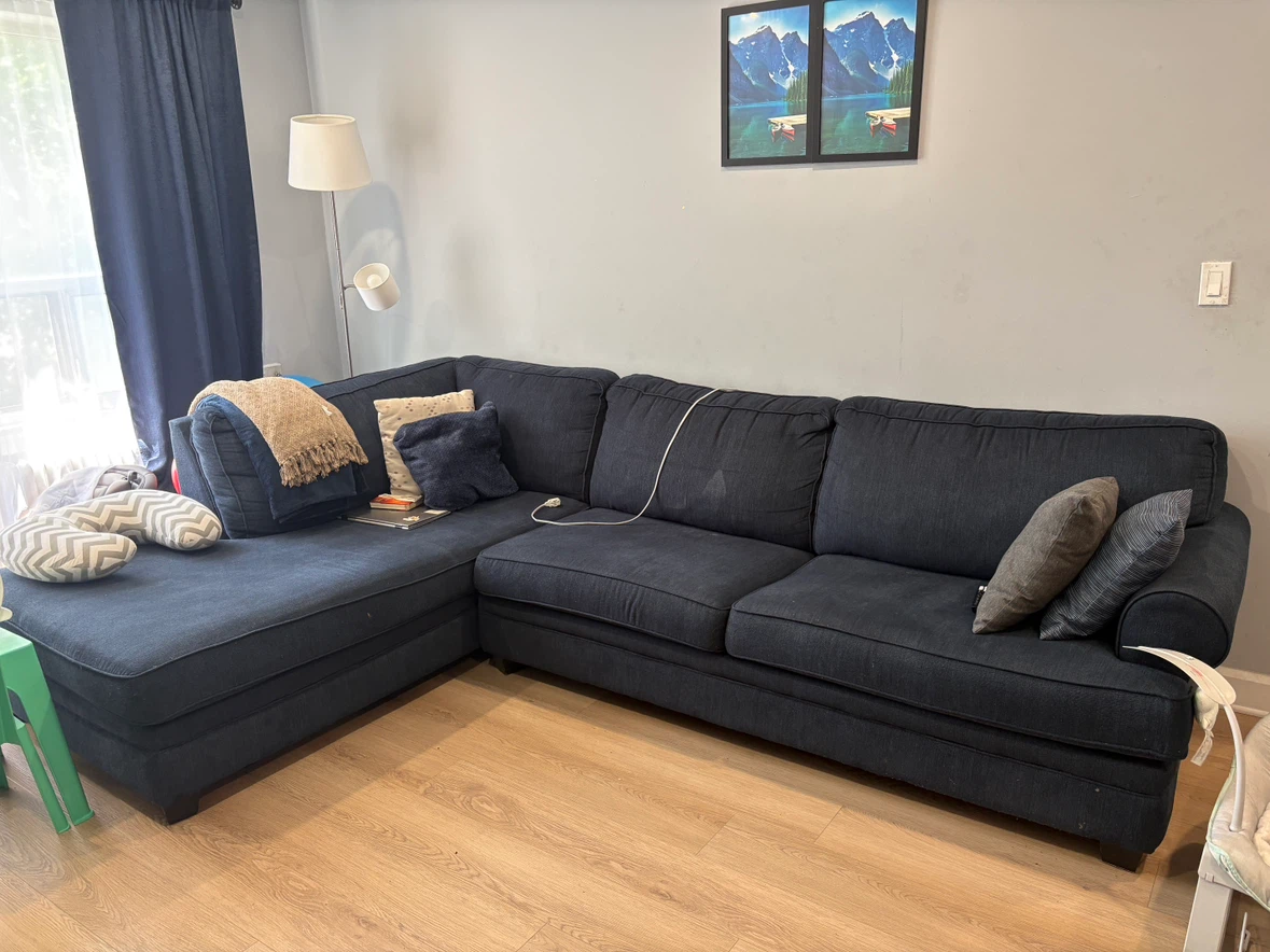 Dark Blue Sectional Sofa