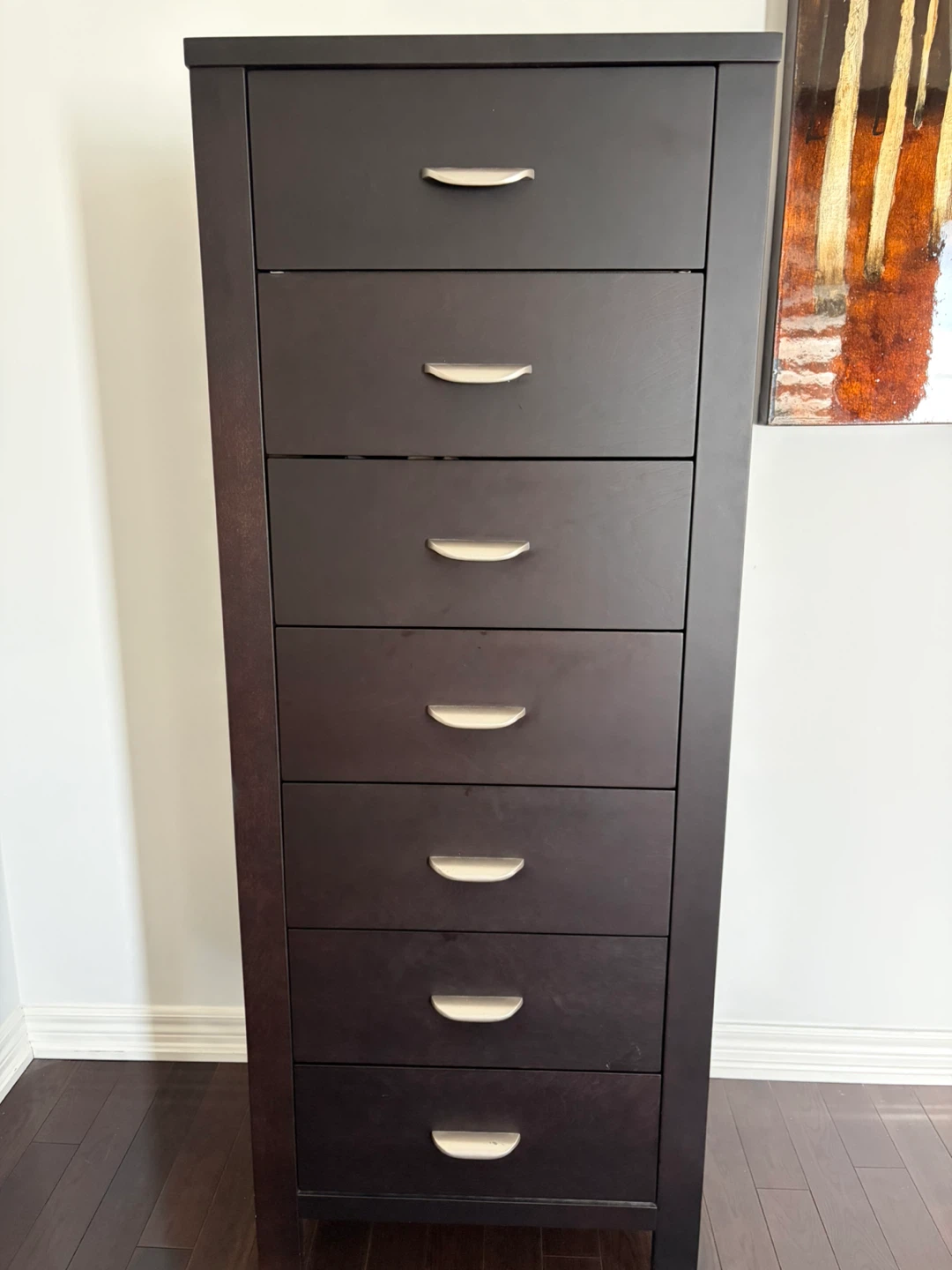 Tall 7 drawer wood dresser - photo 4