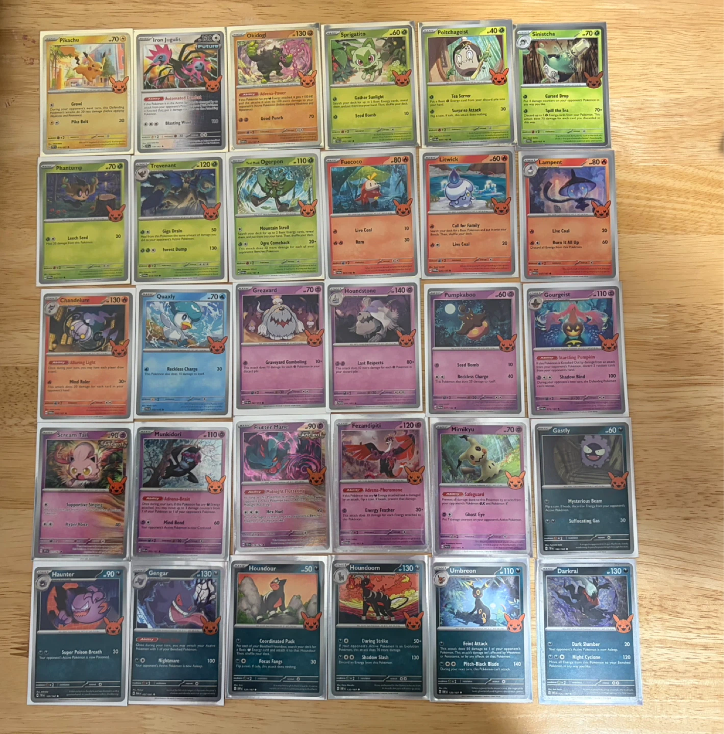 Completed Trick or Trade BOOster 2024 set