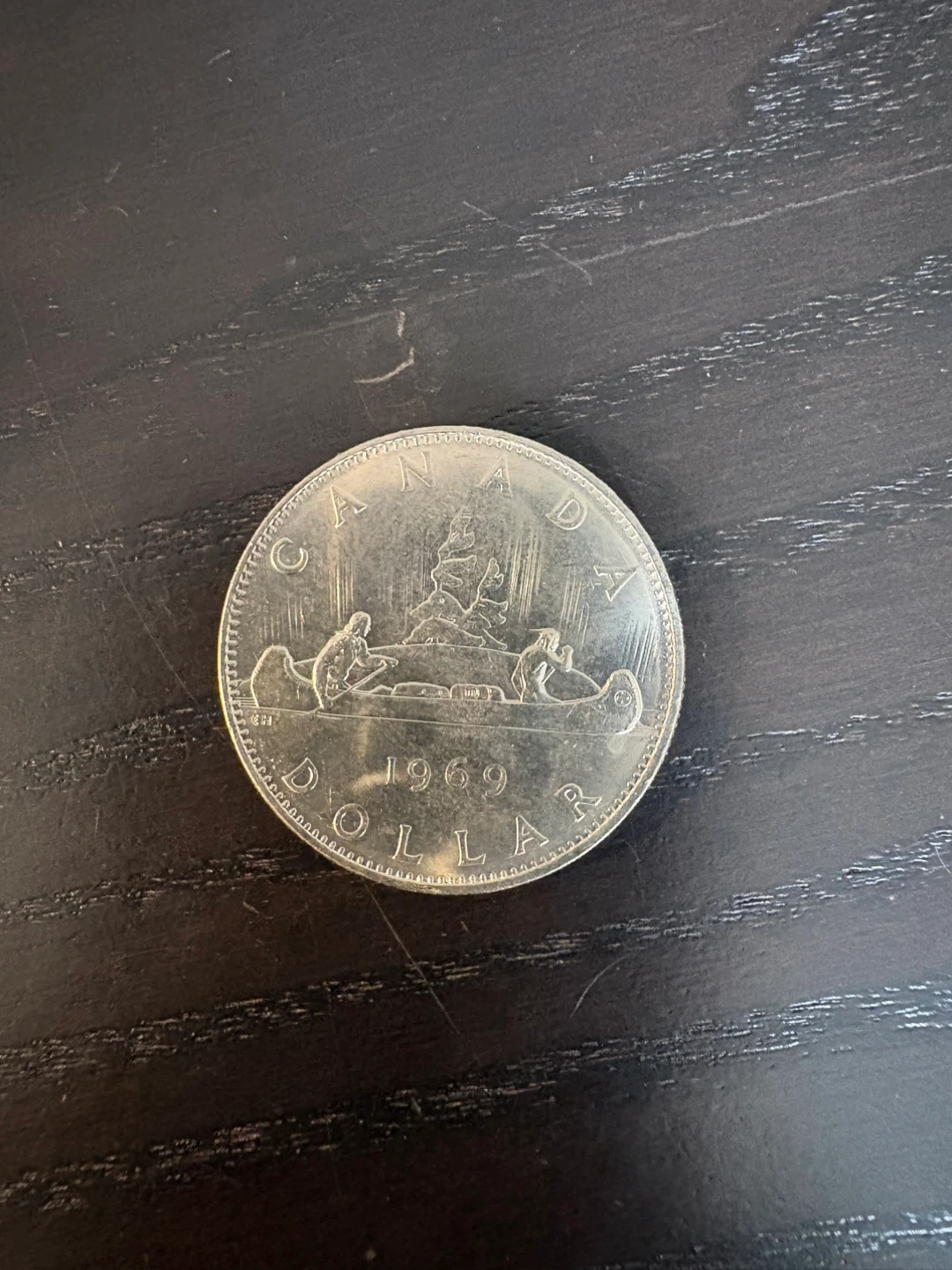 1969 Canadian Dollar Coin - photo 3