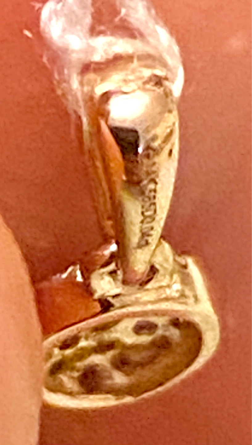 14K 585 Yellow Gold Diamond Pendant - photo 3