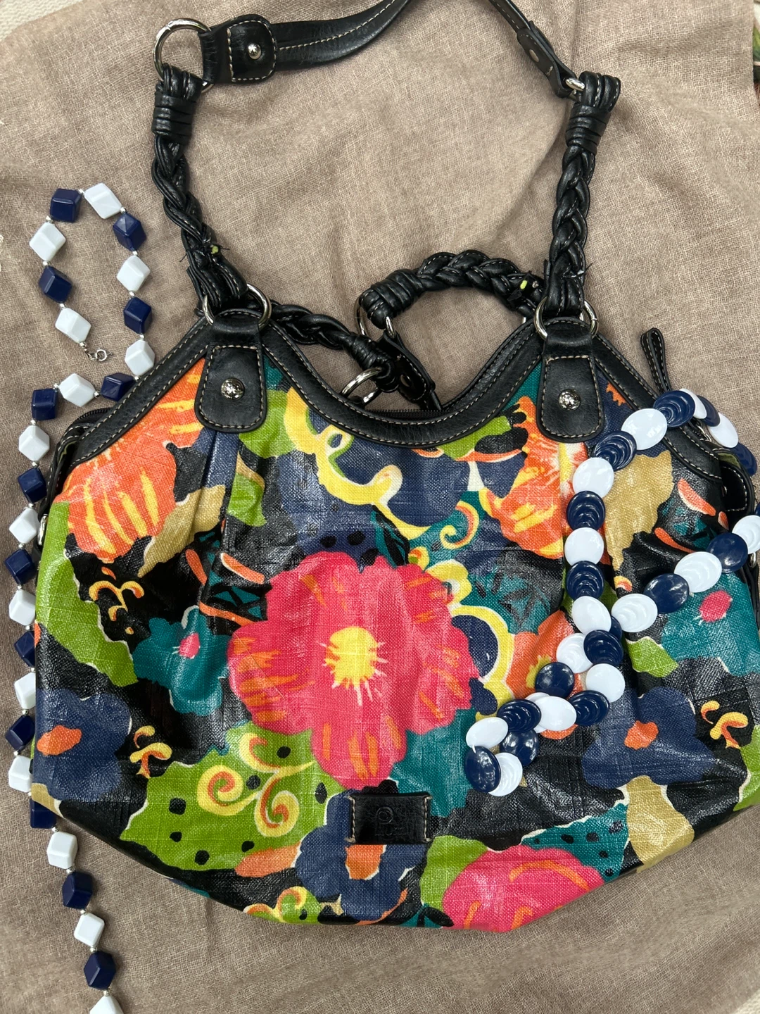 Floral Print Shoulder Bag