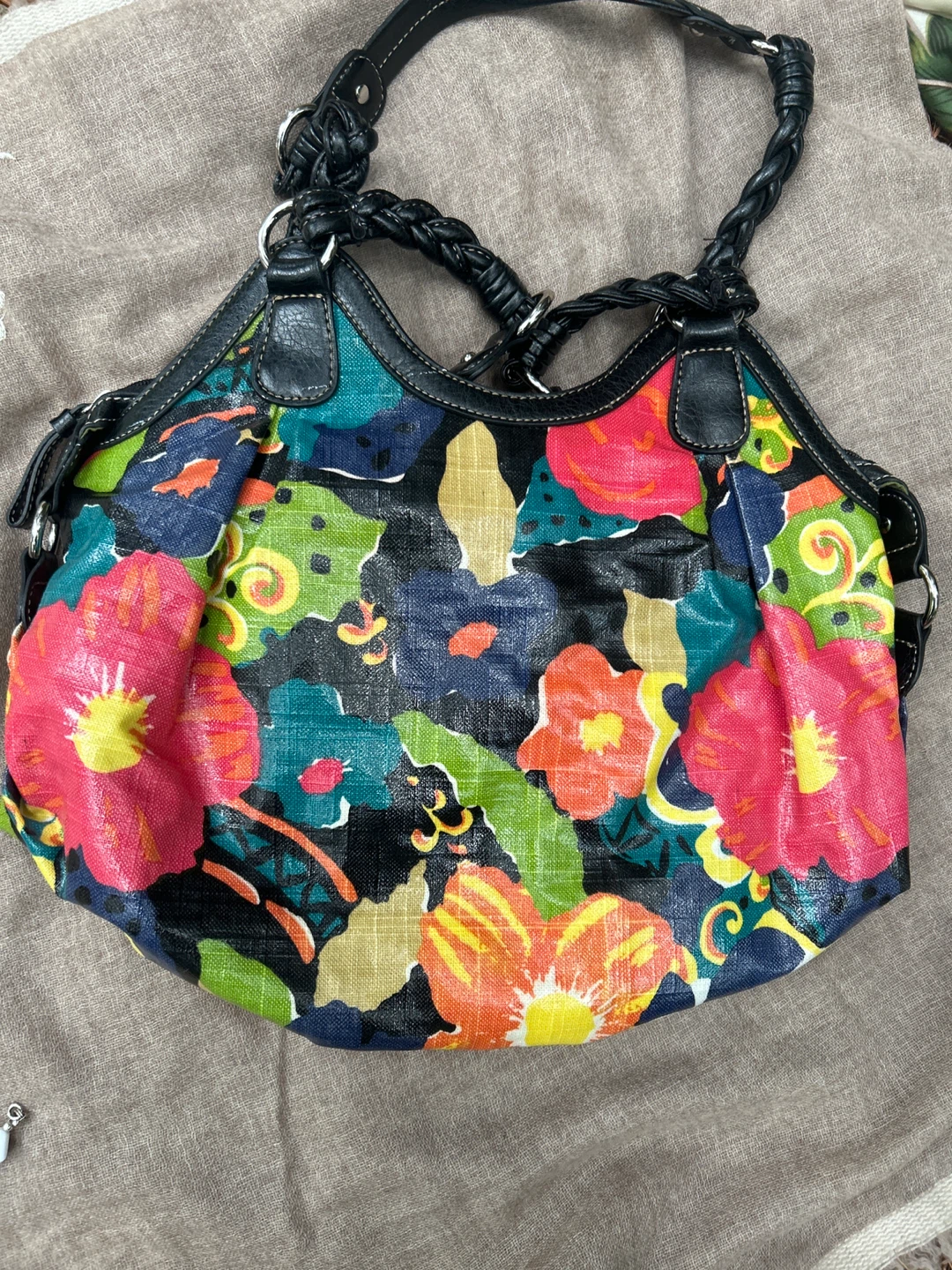 Floral Print Shoulder Bag - photo 2