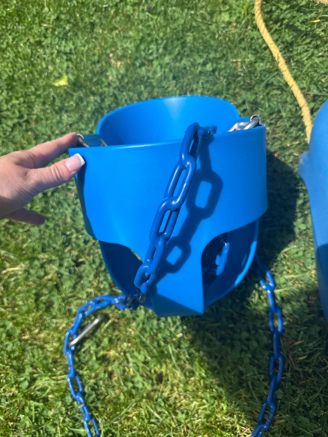 Blue Baby Swing Seat with Chains - photo 2