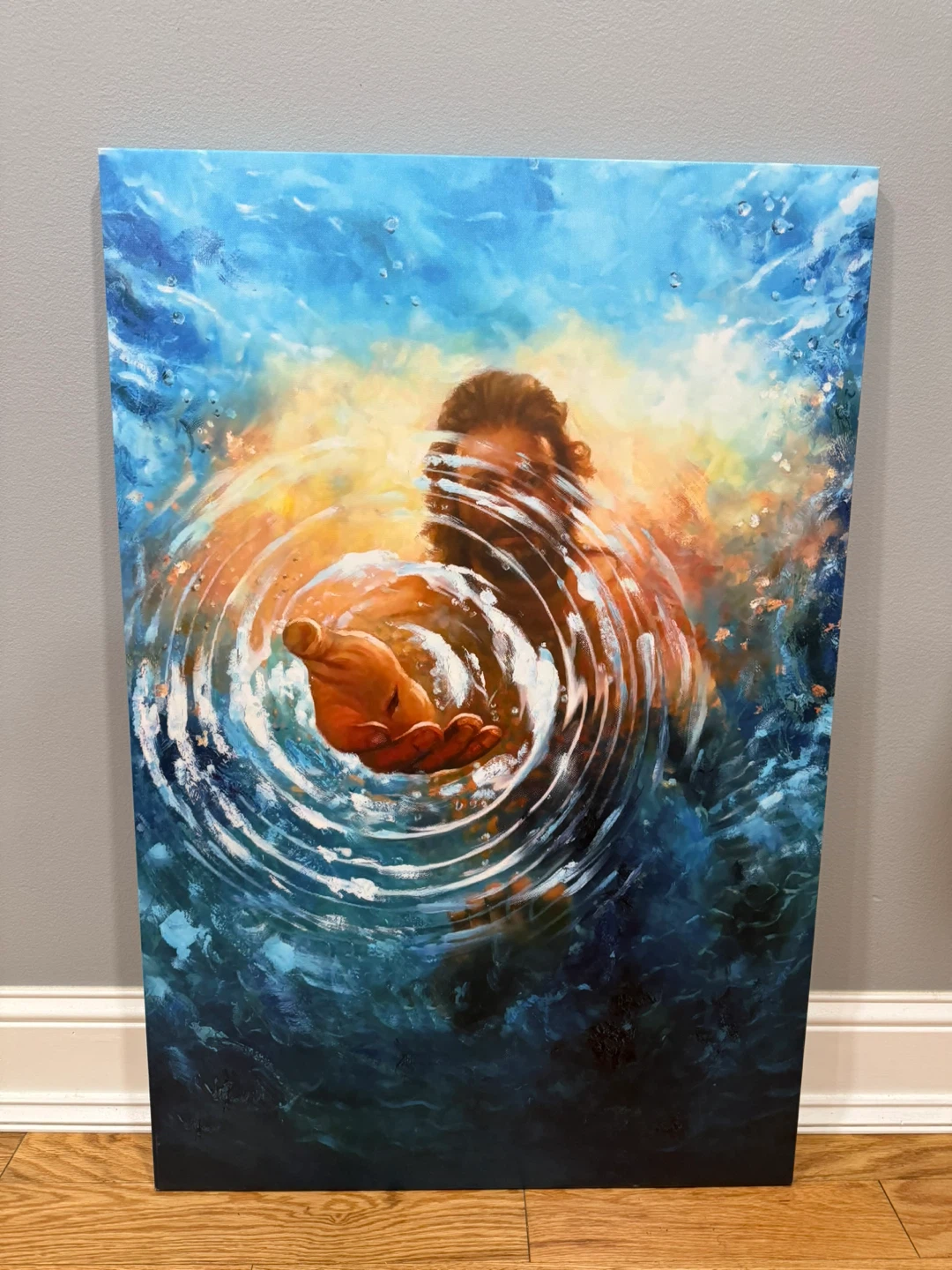 Framed Jesus Christ Canvas Wall Art