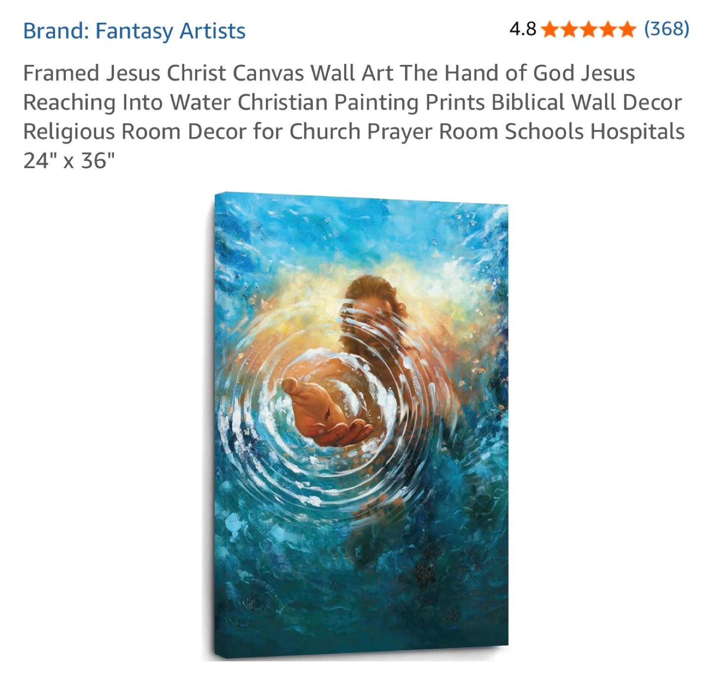 Framed Jesus Christ Canvas Wall Art - photo 4