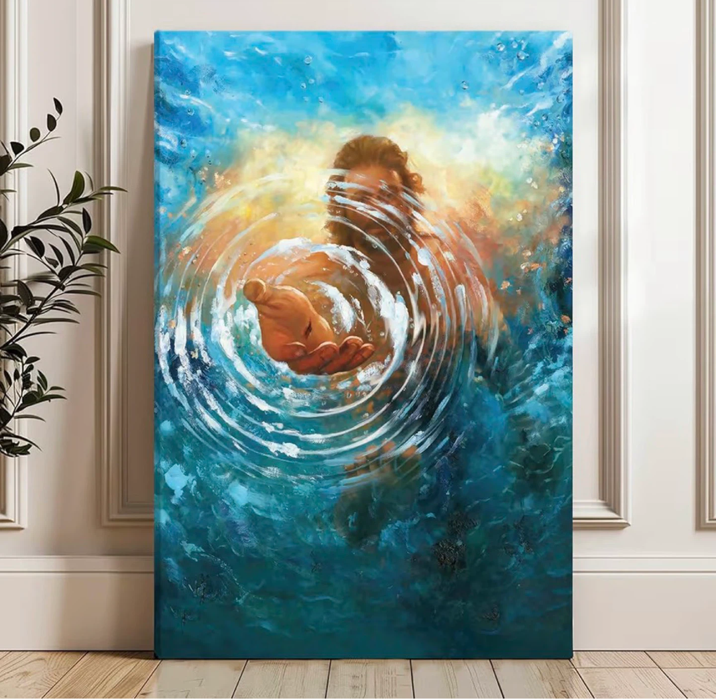 Framed Jesus Christ Canvas Wall Art - photo 3