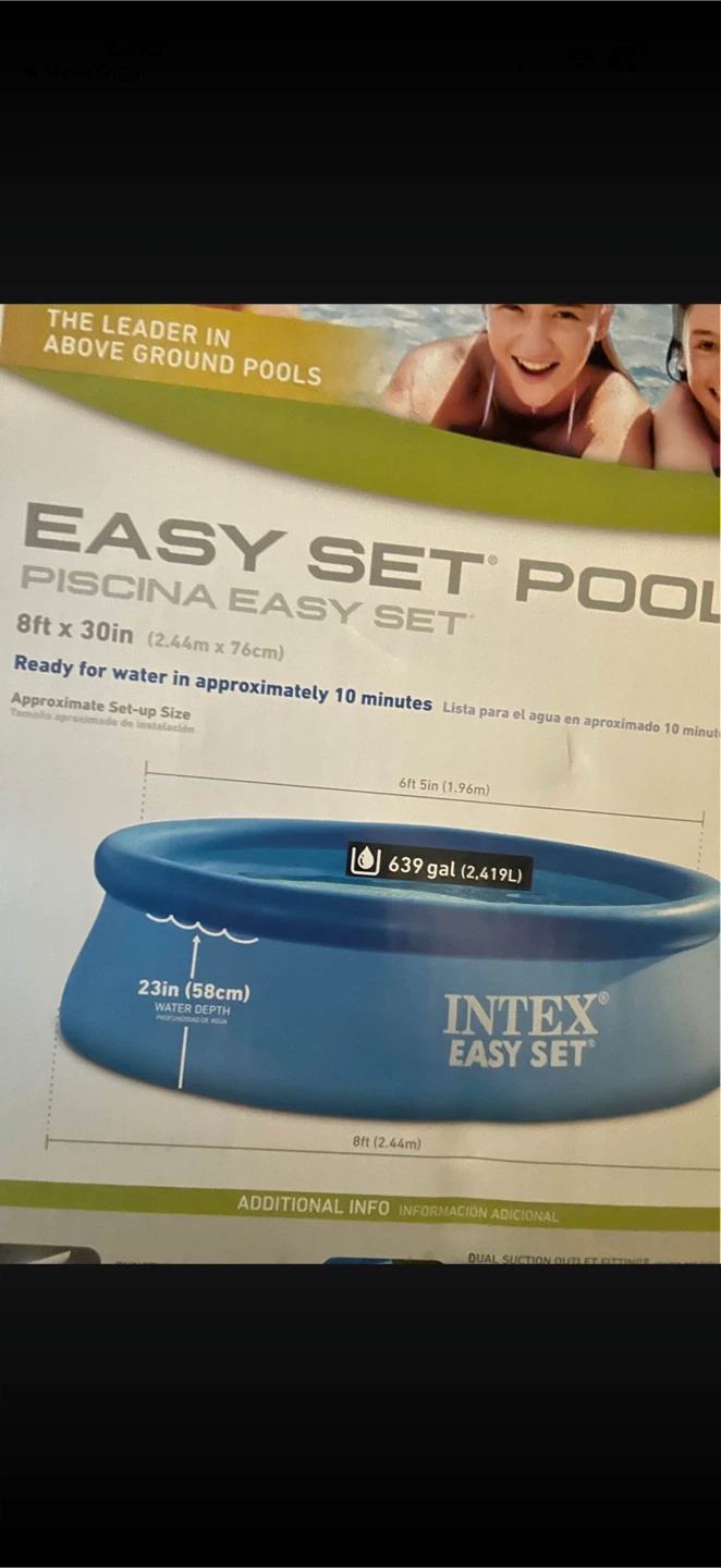 Intex Easy Set Pool 8ft x 30in