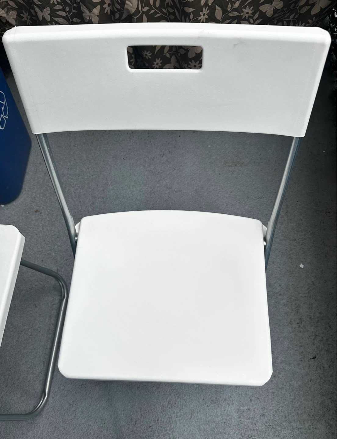 1 Folding table with 2White Folding Chairs - photo 3