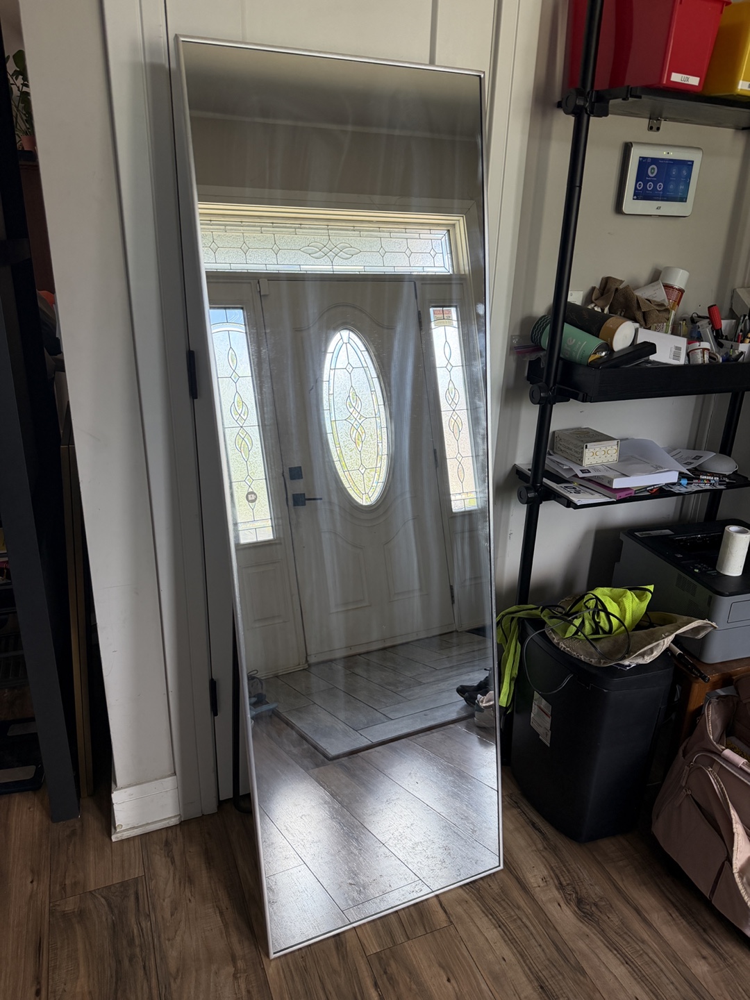 Full Length Mirror with Silver Frame