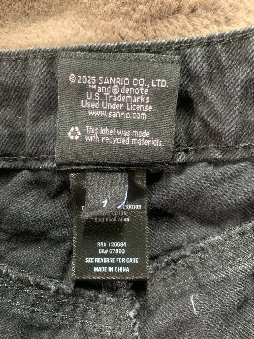 Kuromi  Wide Leg Jean shorts (Jorts) - photo 4