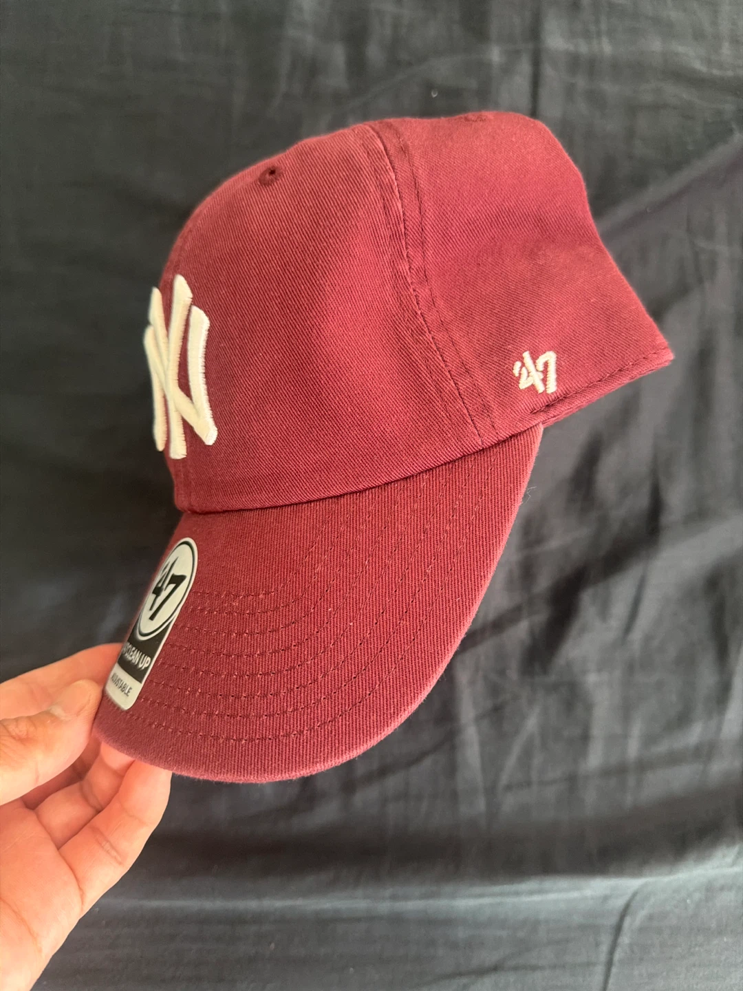 47 Brand New York Yankees Baseball Cap - Maroon - photo 2