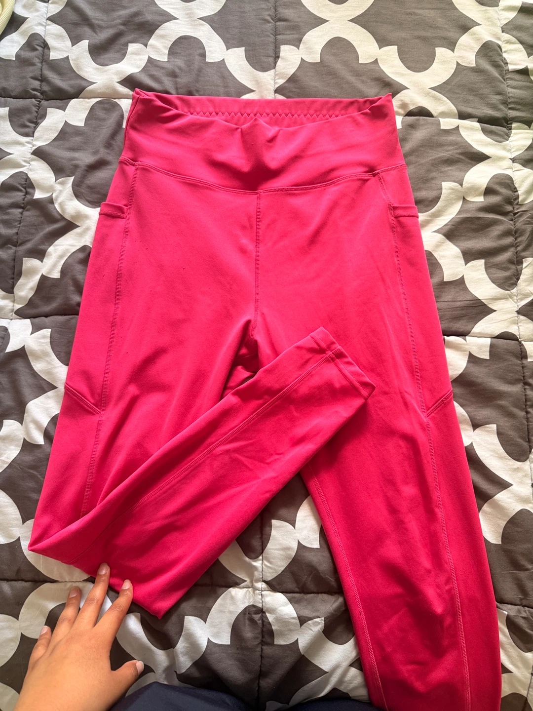 Hot Pink Activewear Leggings with Pockets