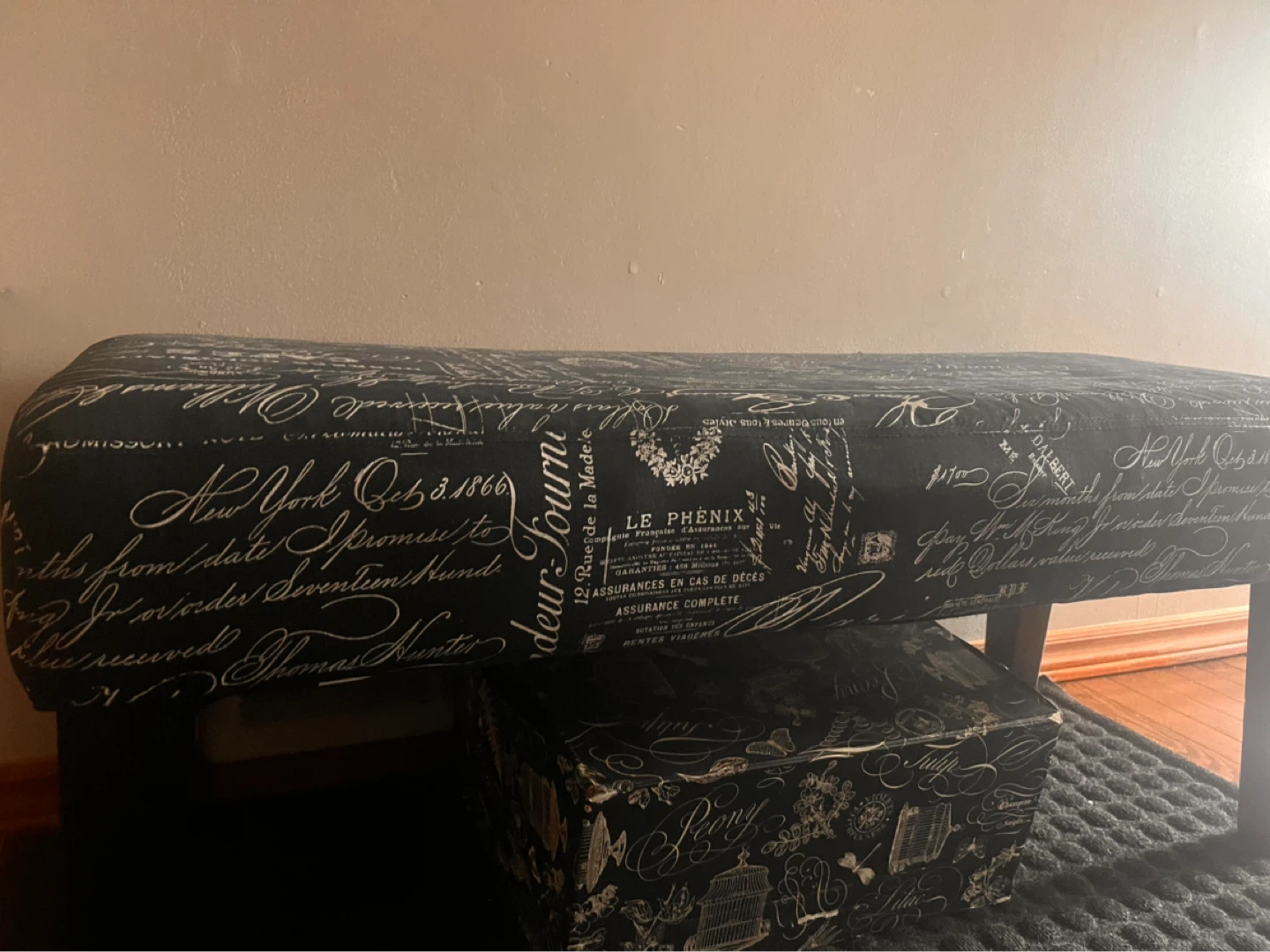 Black and White Bench - photo 4