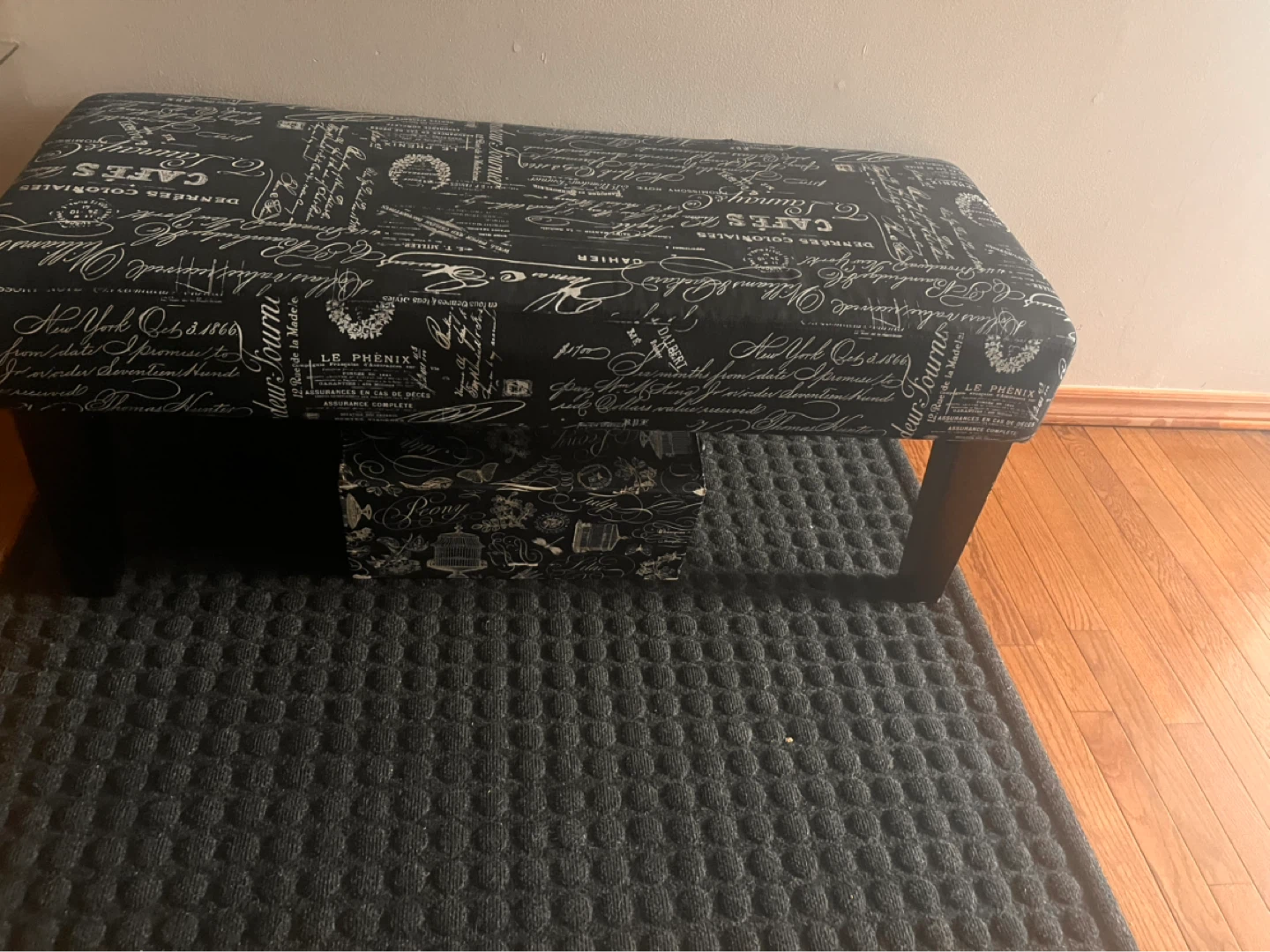 Black and White Bench