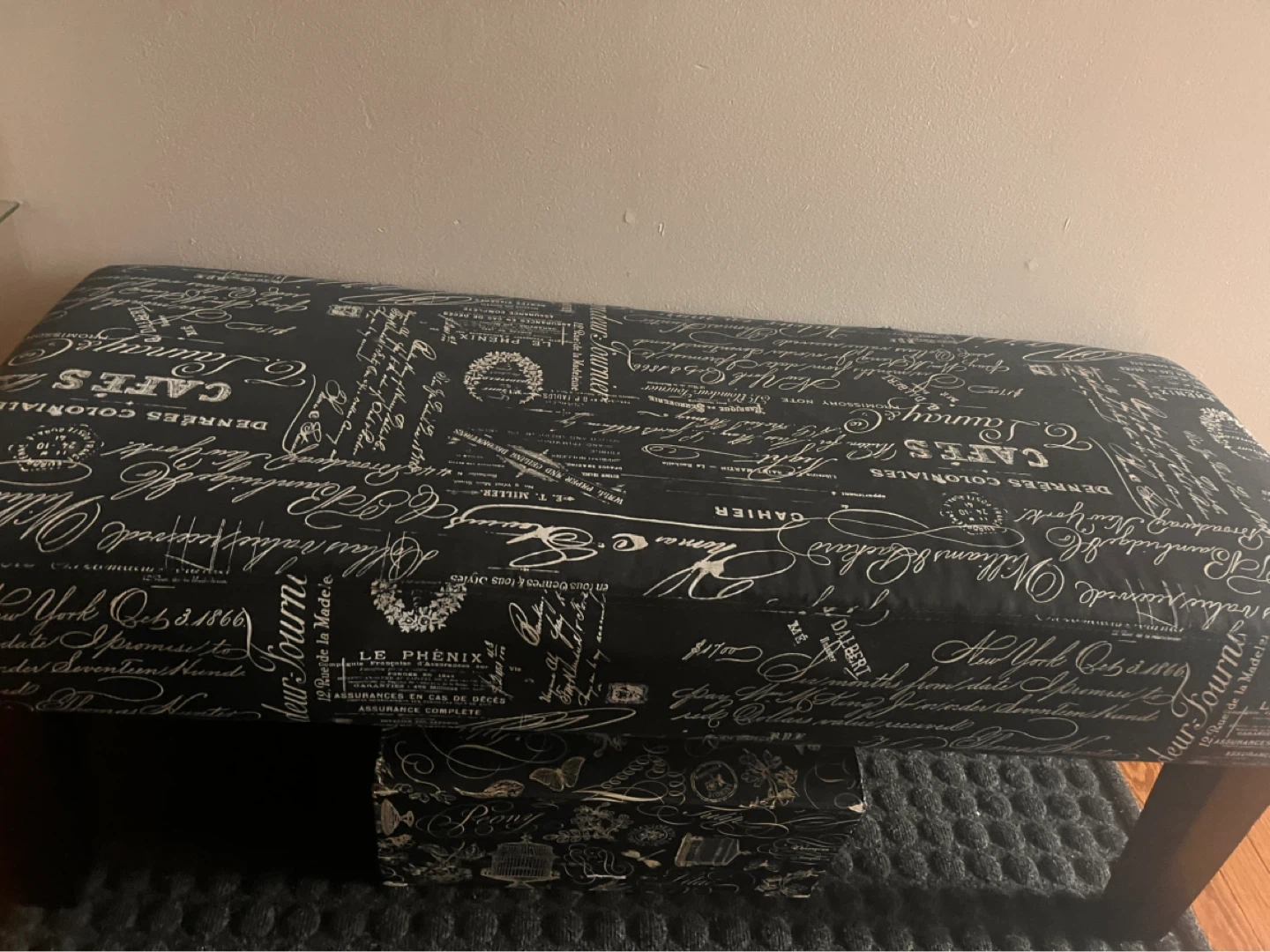 Black and White Bench - photo 2