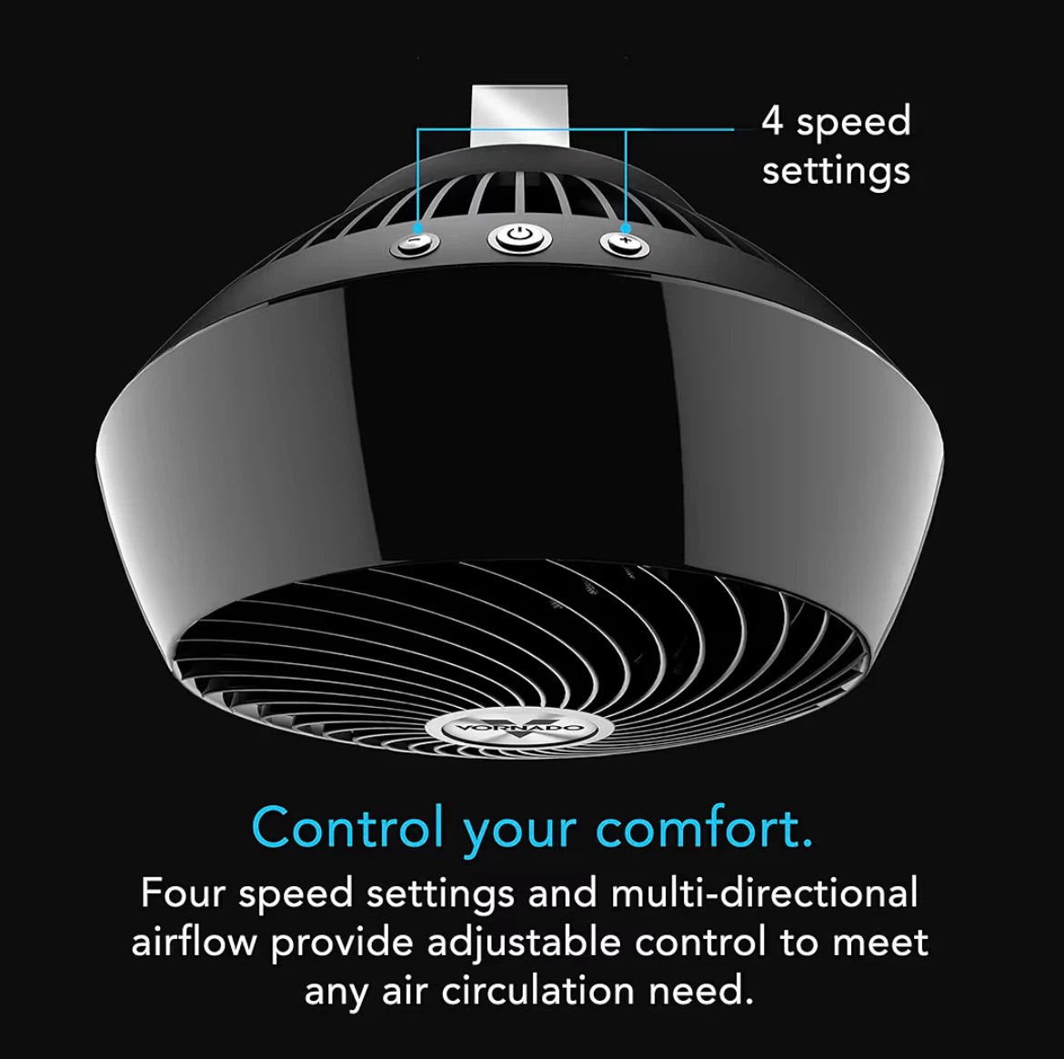 Vornado Black Personal Fan - photo 4