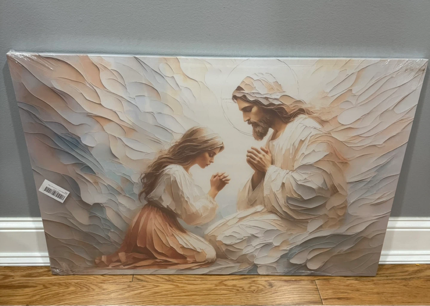 Jesus and Child Praying Canvas Wall Art - photo 4