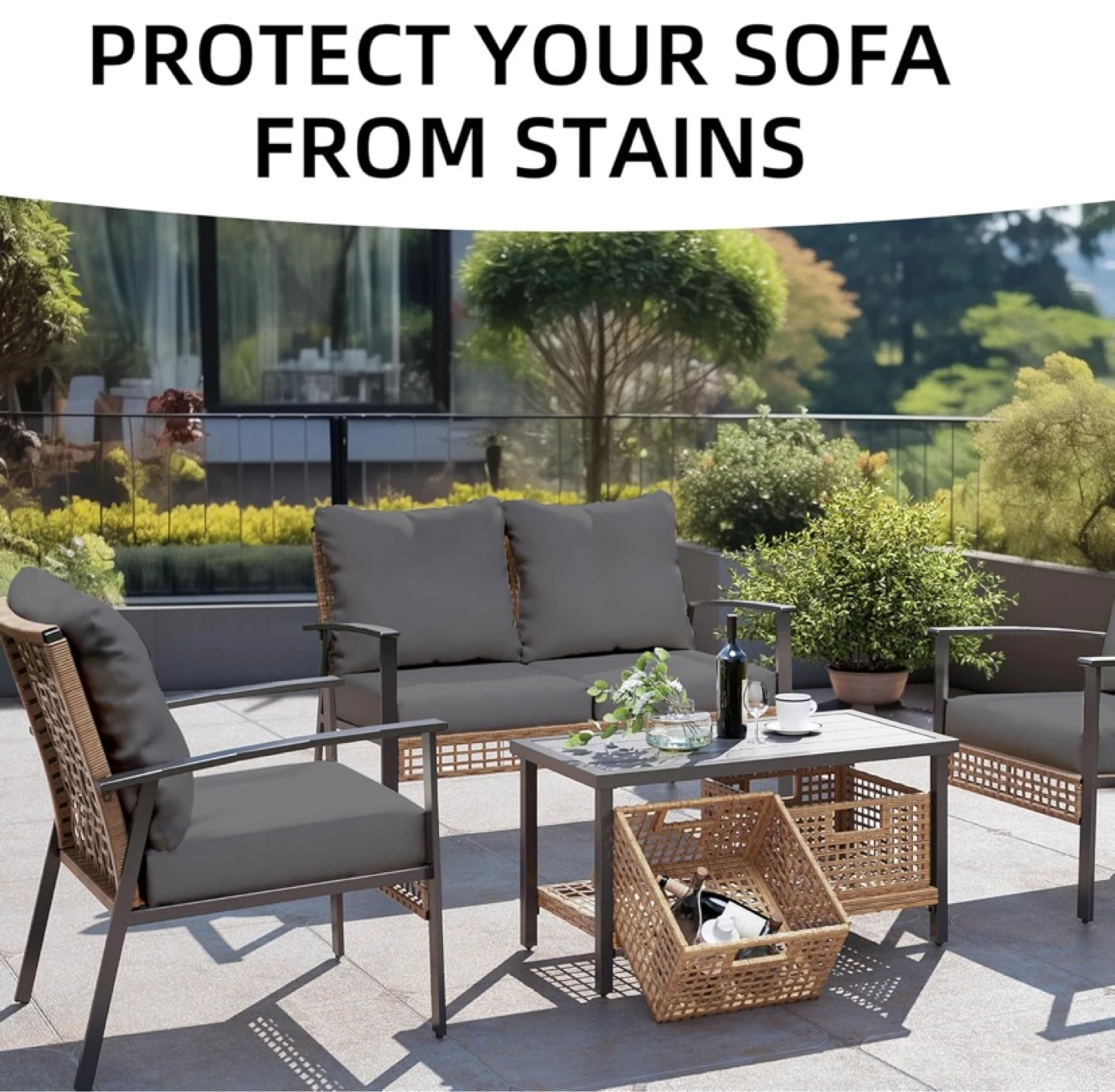 New Outdoor Cushion Covers Set - 11 Pieces - photo 2