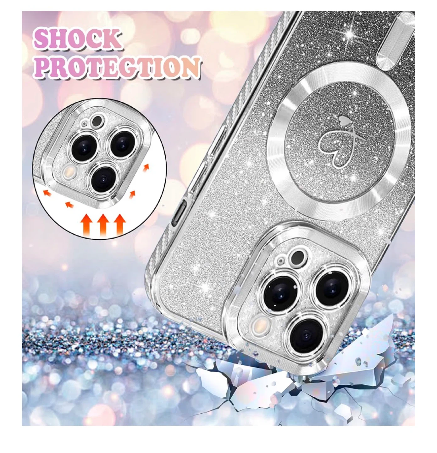 NITITOP Glitter Fashion Case for iPhone 13 Pro - photo 2