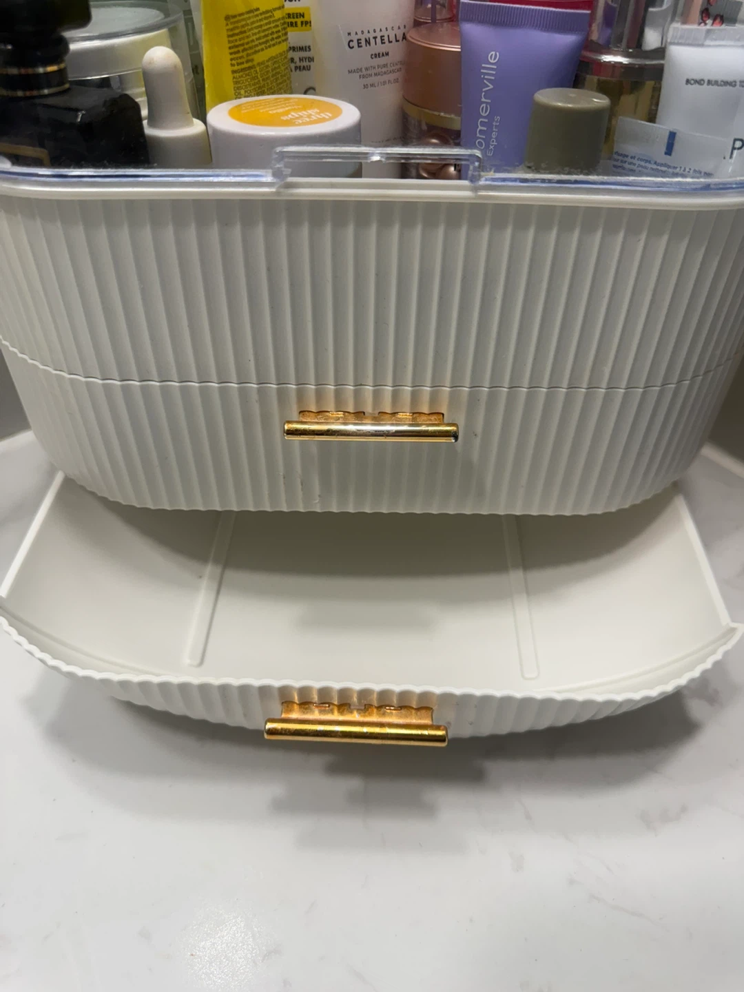 White Makeup Organizer with Drawers - photo 3