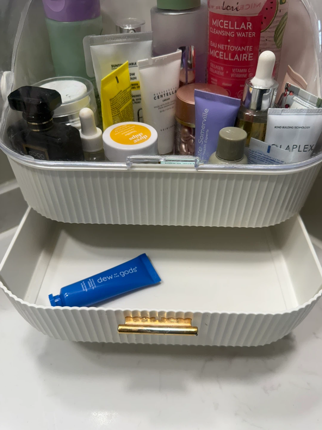 White Makeup Organizer with Drawers - photo 2