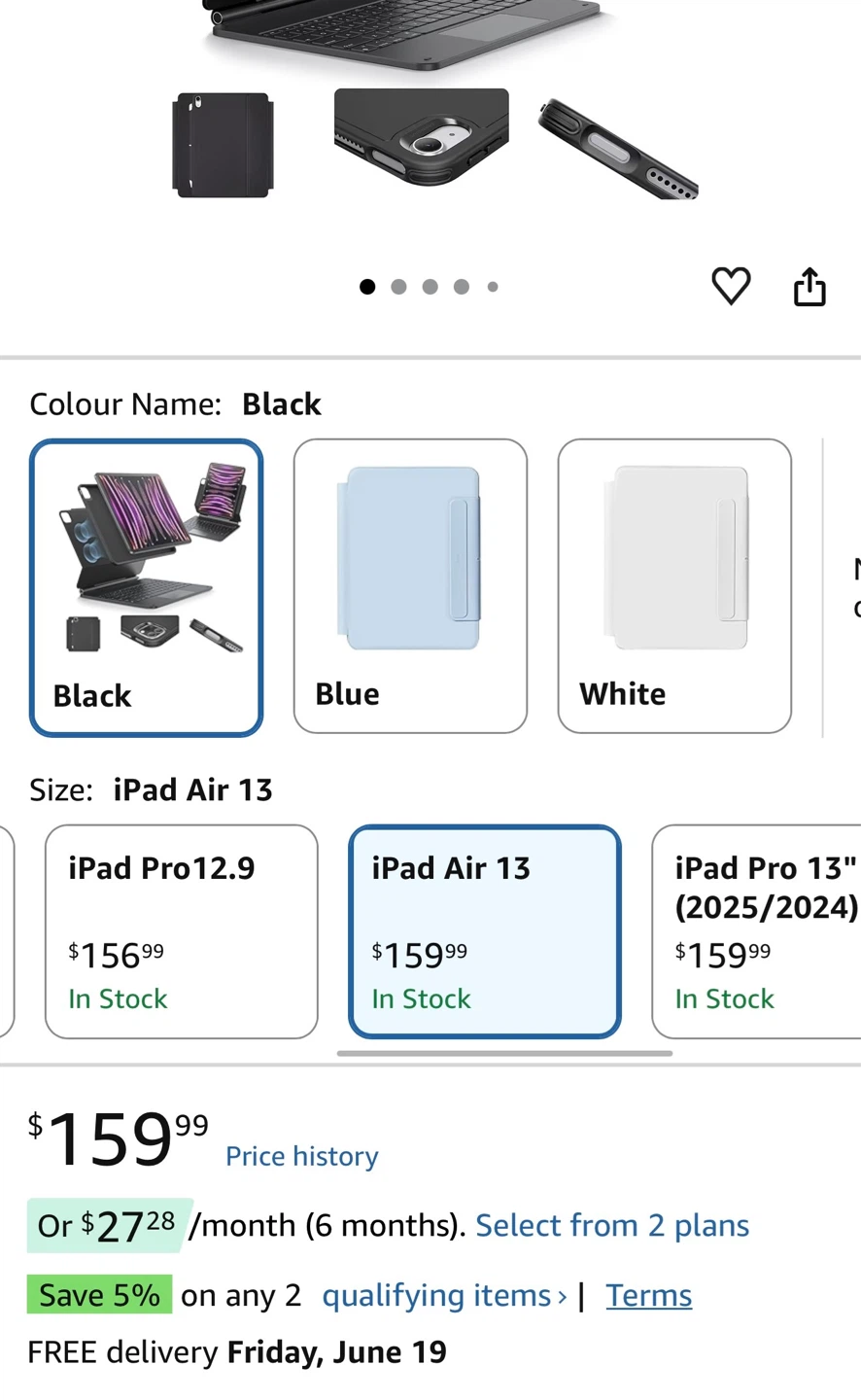 Ipad Air 13 inch case keyboard - photo 5