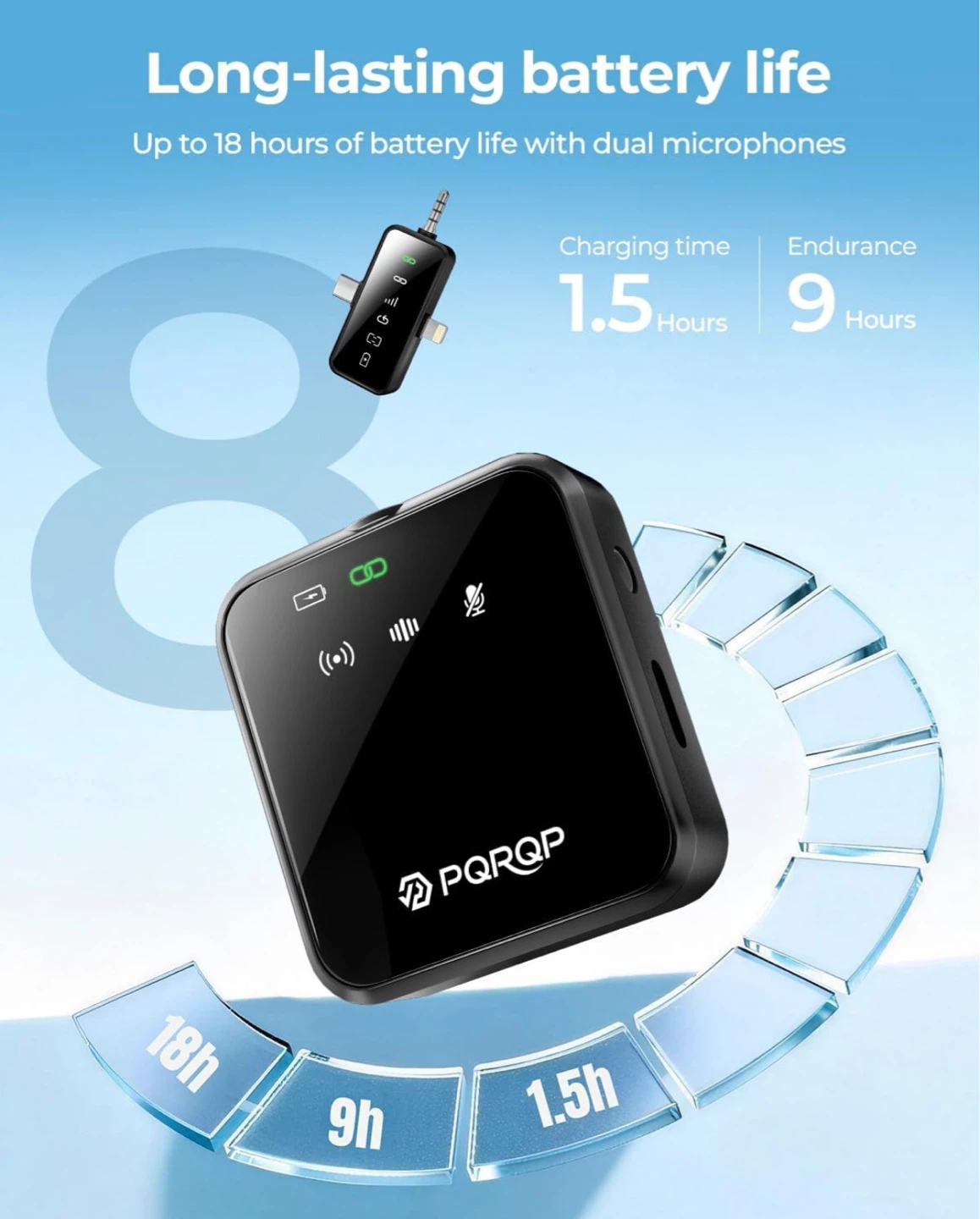 PQRQP 3-in-1 Mini Wireless Microphone - photo 3