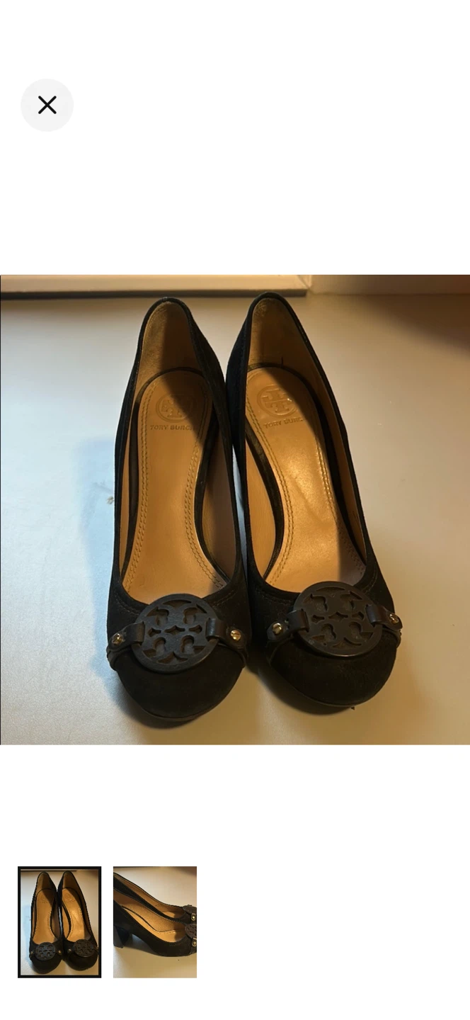 Tory Burch Black Suede Heels - photo 2