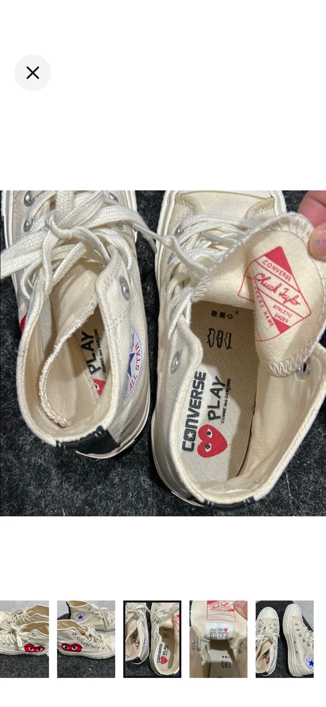 PLAY x Converse Cream High Tops - photo 3