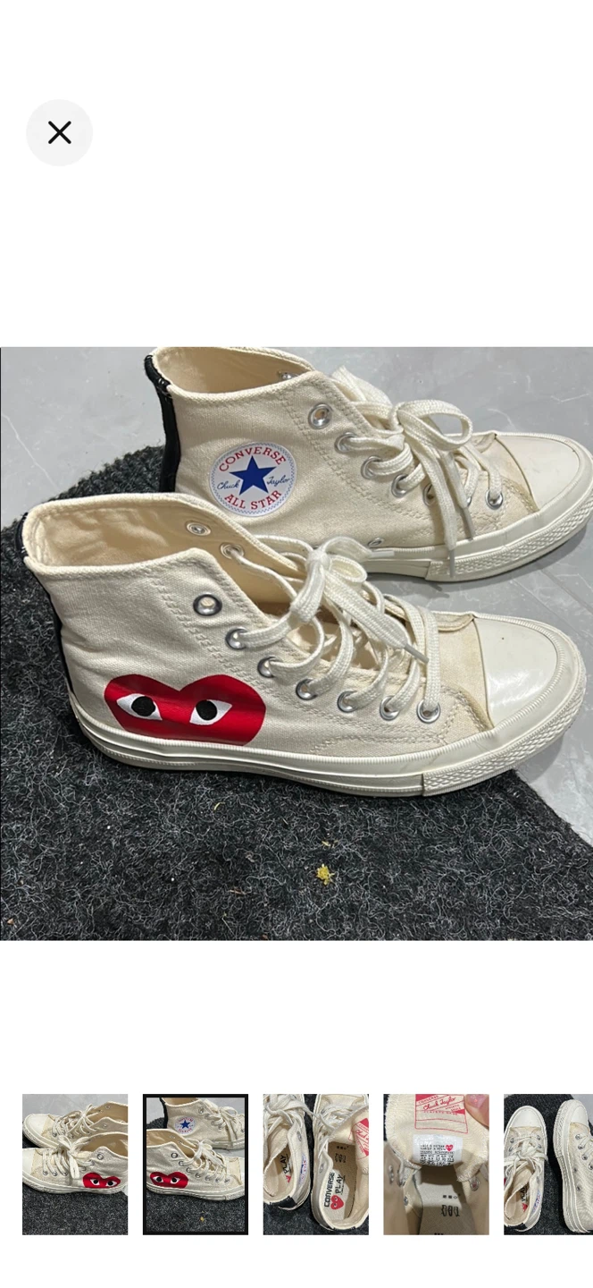 PLAY x Converse Cream High Tops - photo 2