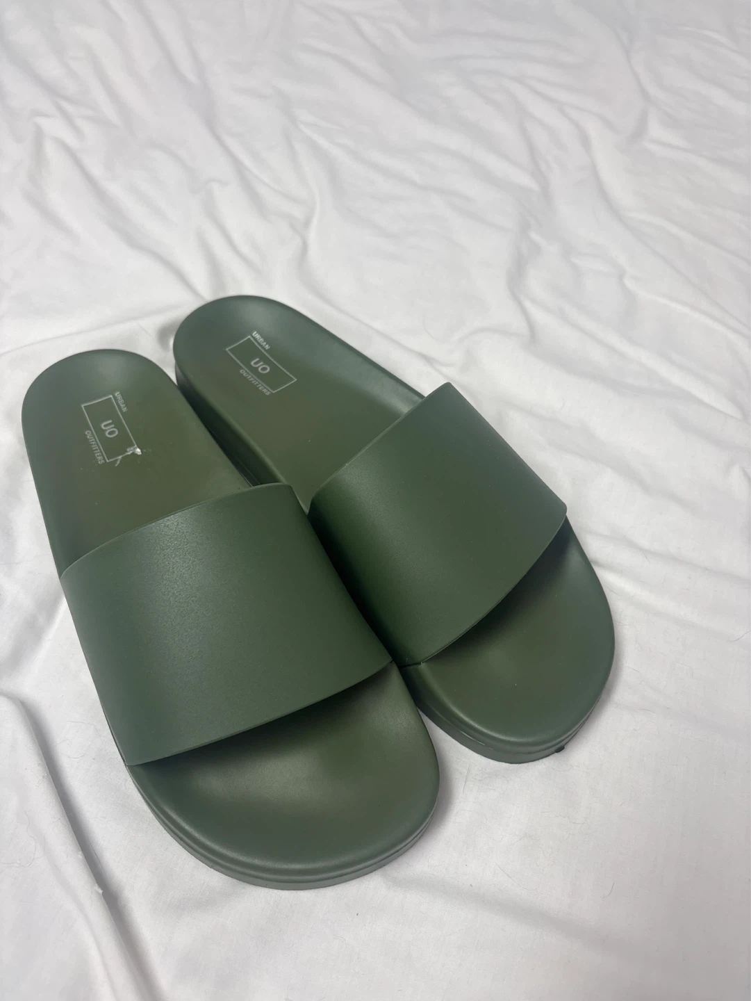 Urban Outfitters UO Slides - Green - Size 9