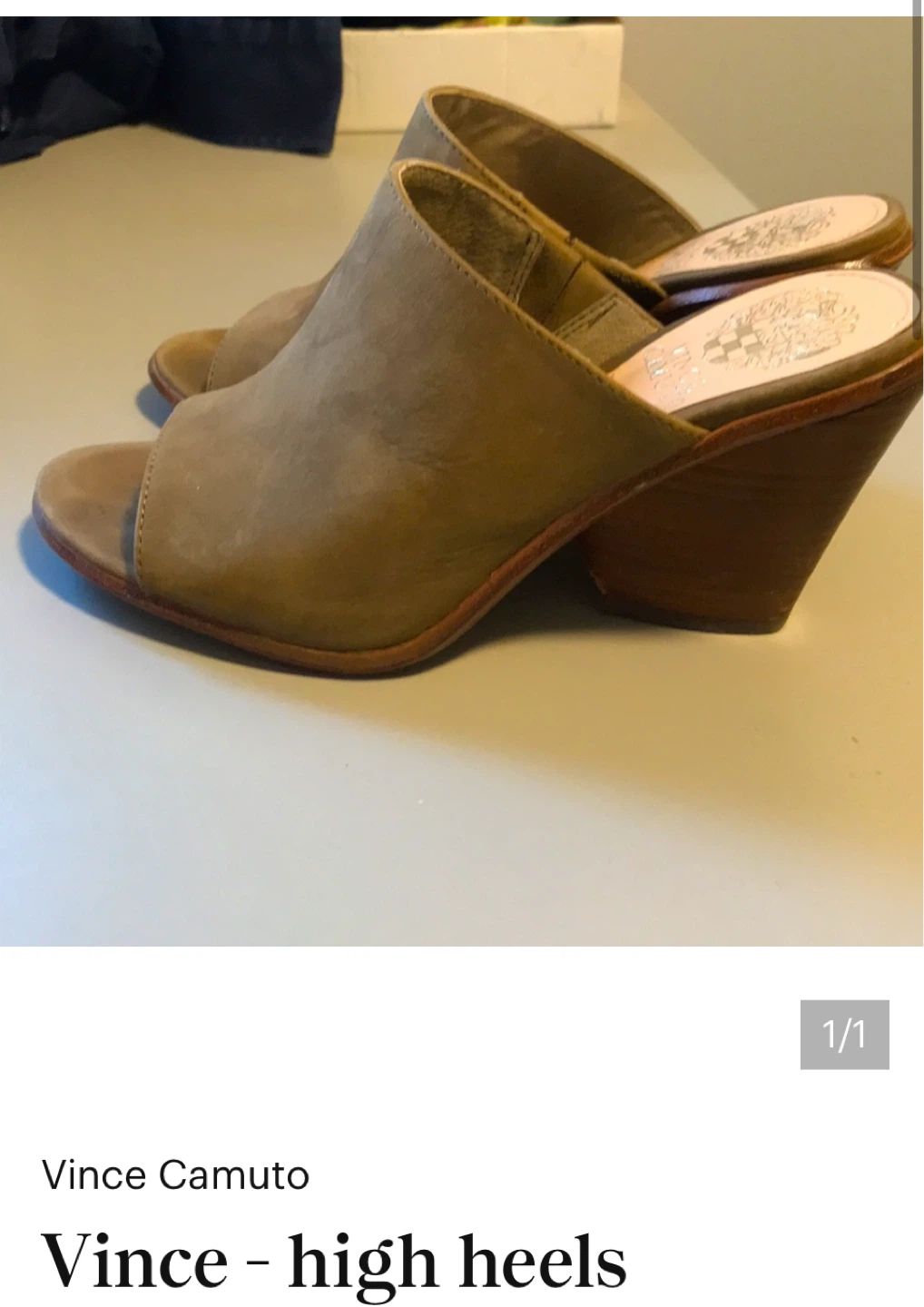 Vince Camuto Suede Mule Heels