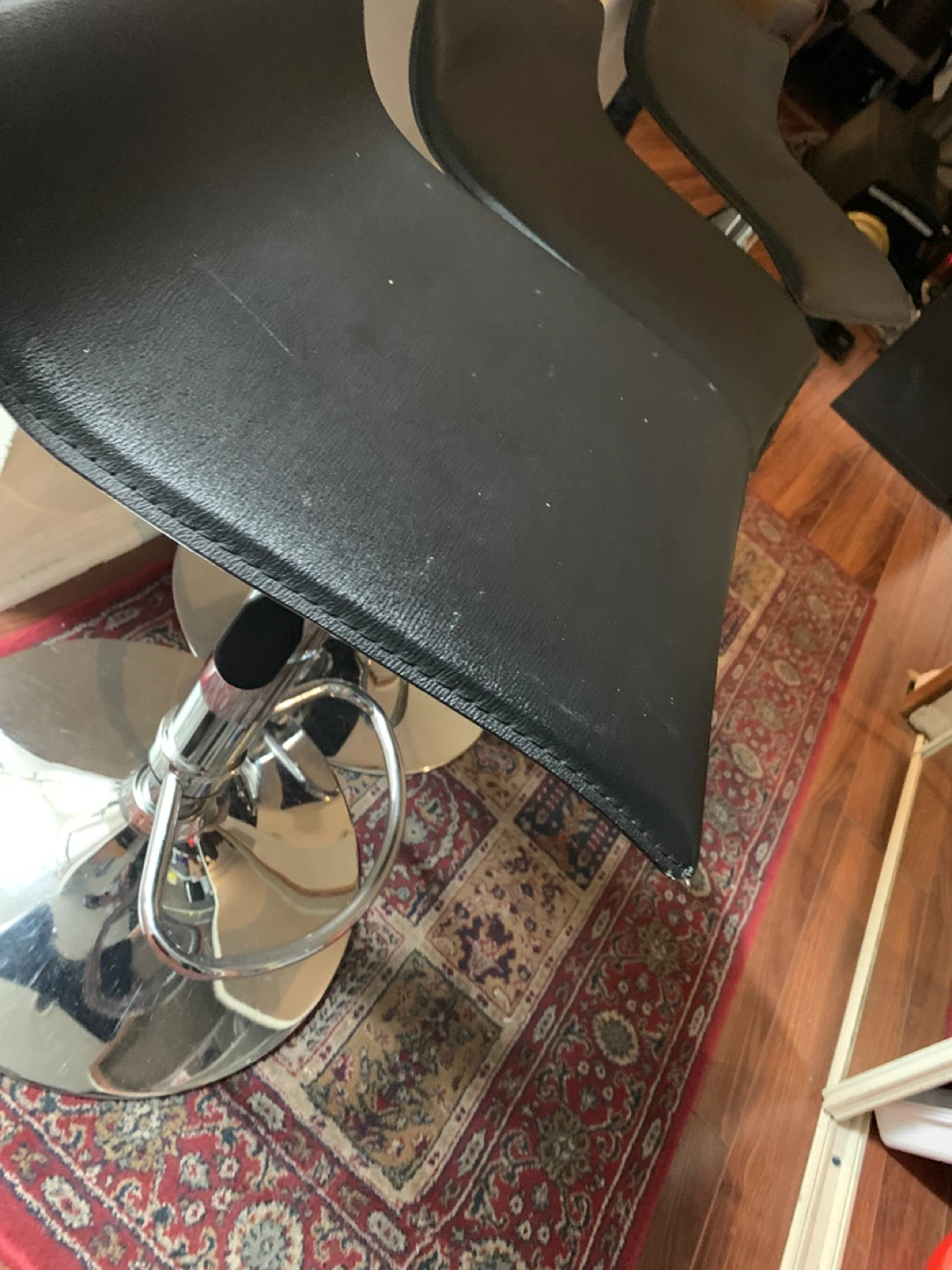 adjustable Black high Bar Stool - photo 3