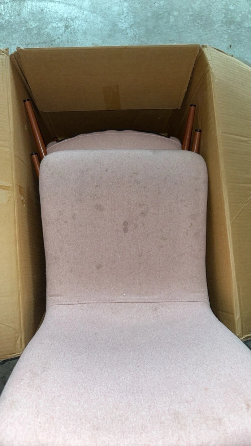 Pink Upholstered Dining Chairs - Set of 4