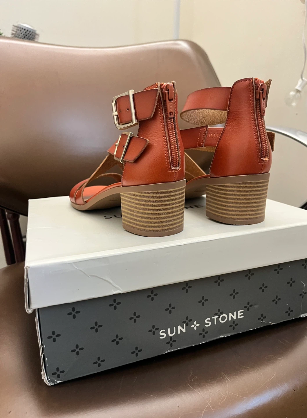 Sun + Stone Women's Strappy Block Heel Sandals - photo 3
