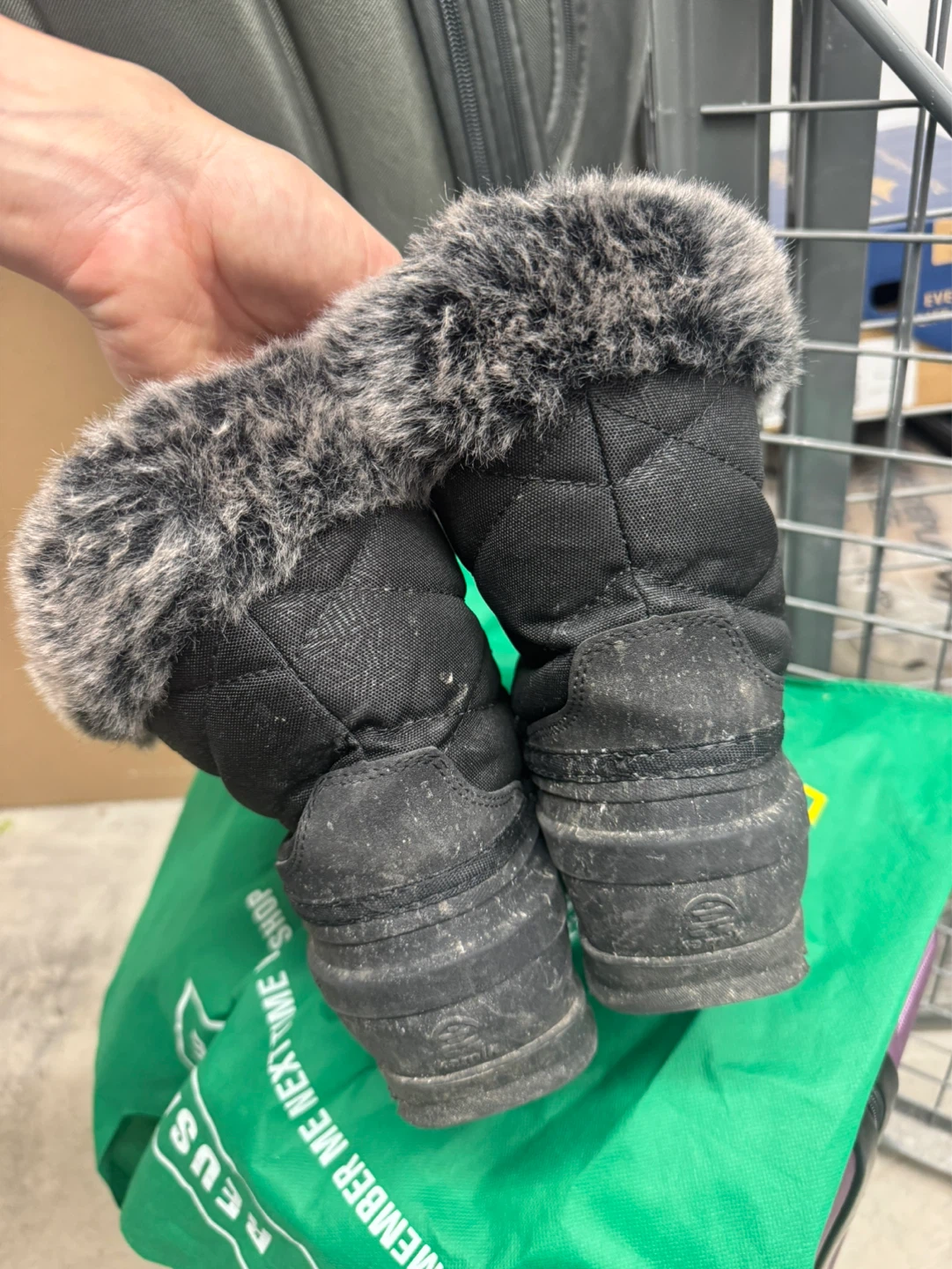 Kamik  Black Winter Boots with Fur Trim - photo 3