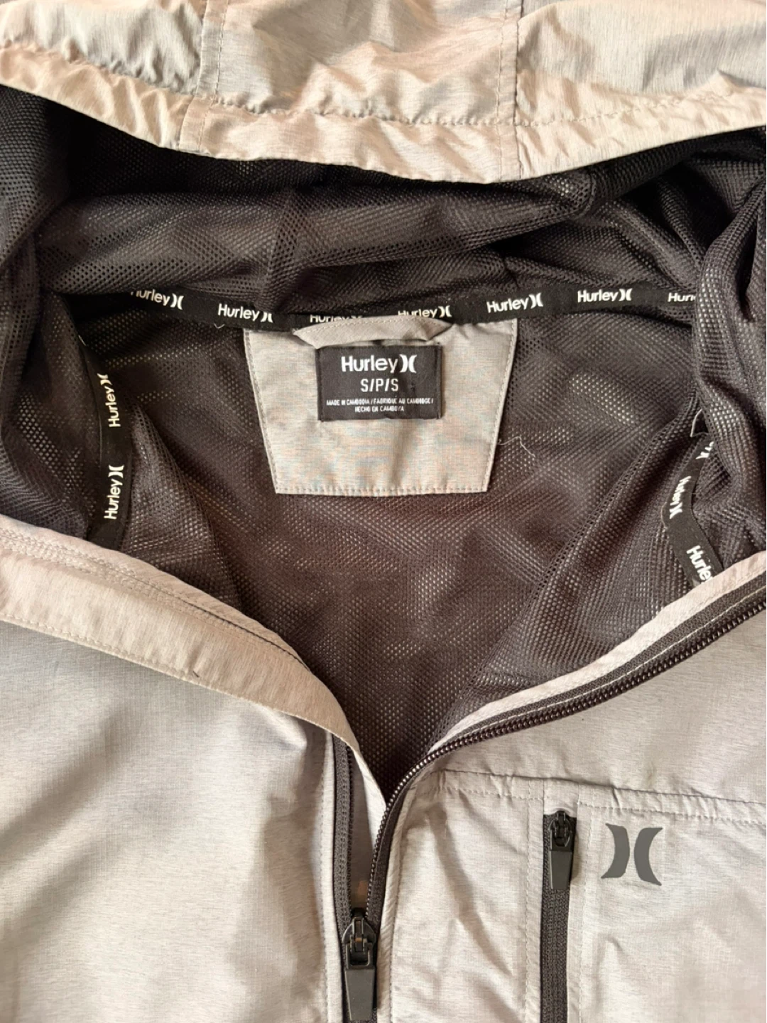 New Men’s Hurley Windbreaker Jacket - photo 3