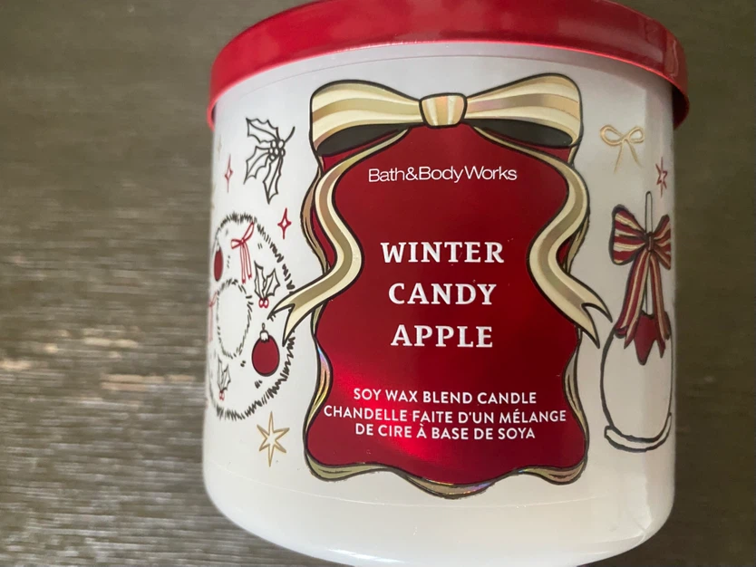 Bath & Body Works Winter Candy Apple 3-Wick Candle